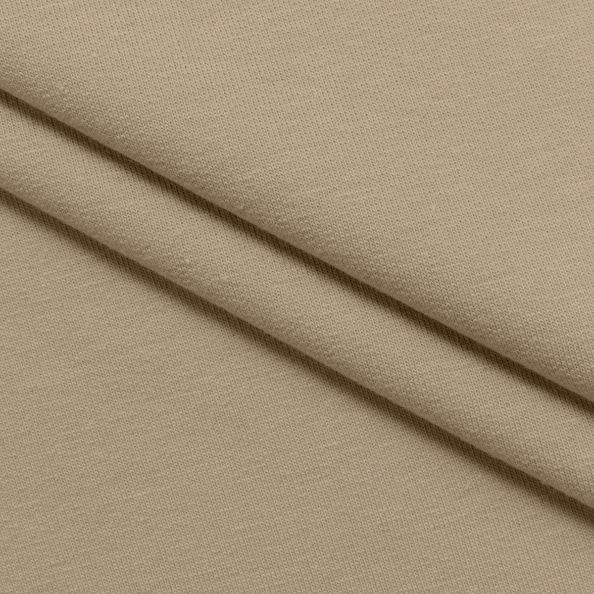 COTTON FRENCH TERRY FABRIC WITH ELASTANE - LATTE - 280 GSM