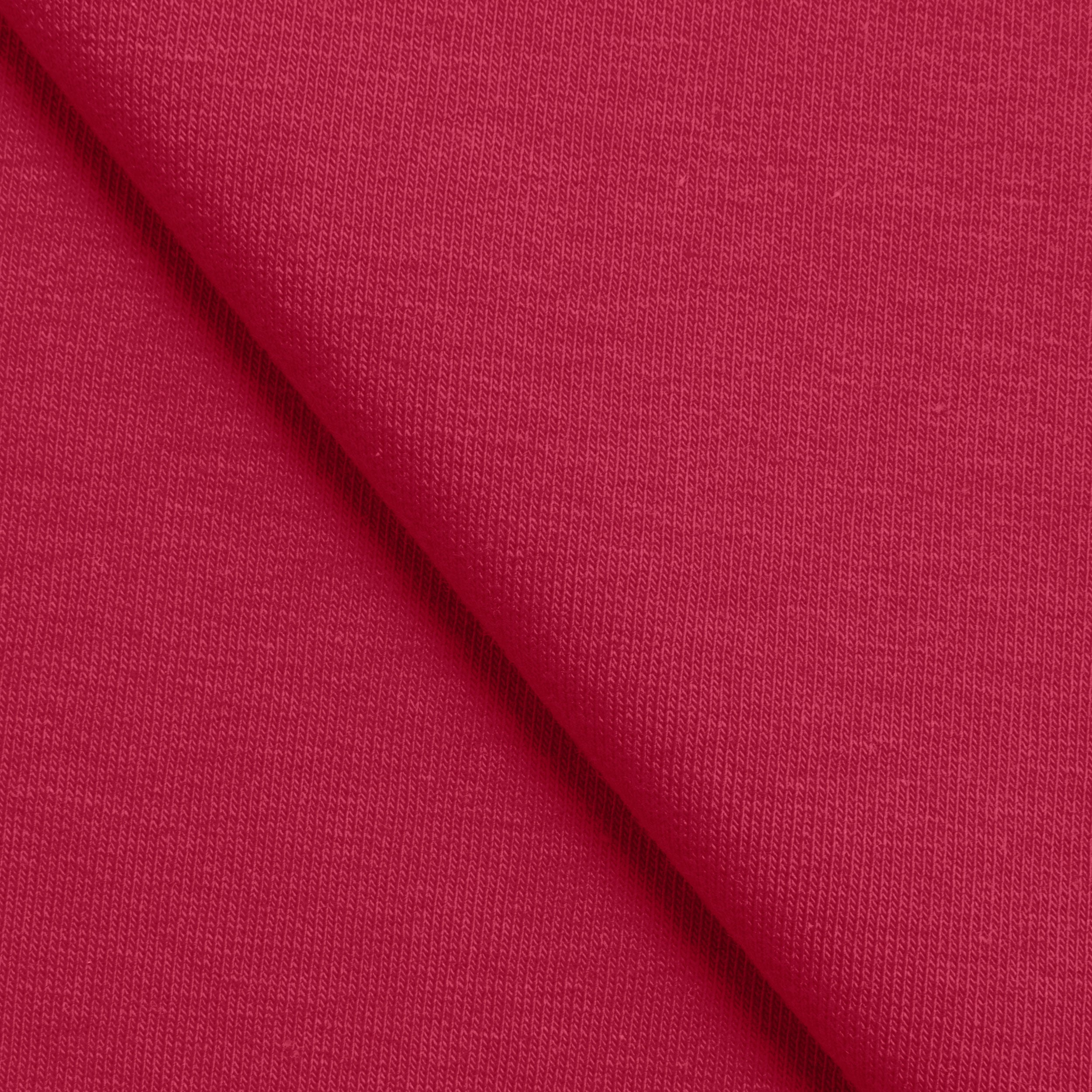 COTTON FRENCH TERRY FABRIC WITH ELASTANE - RASPBERRY PINK - 280 GSM