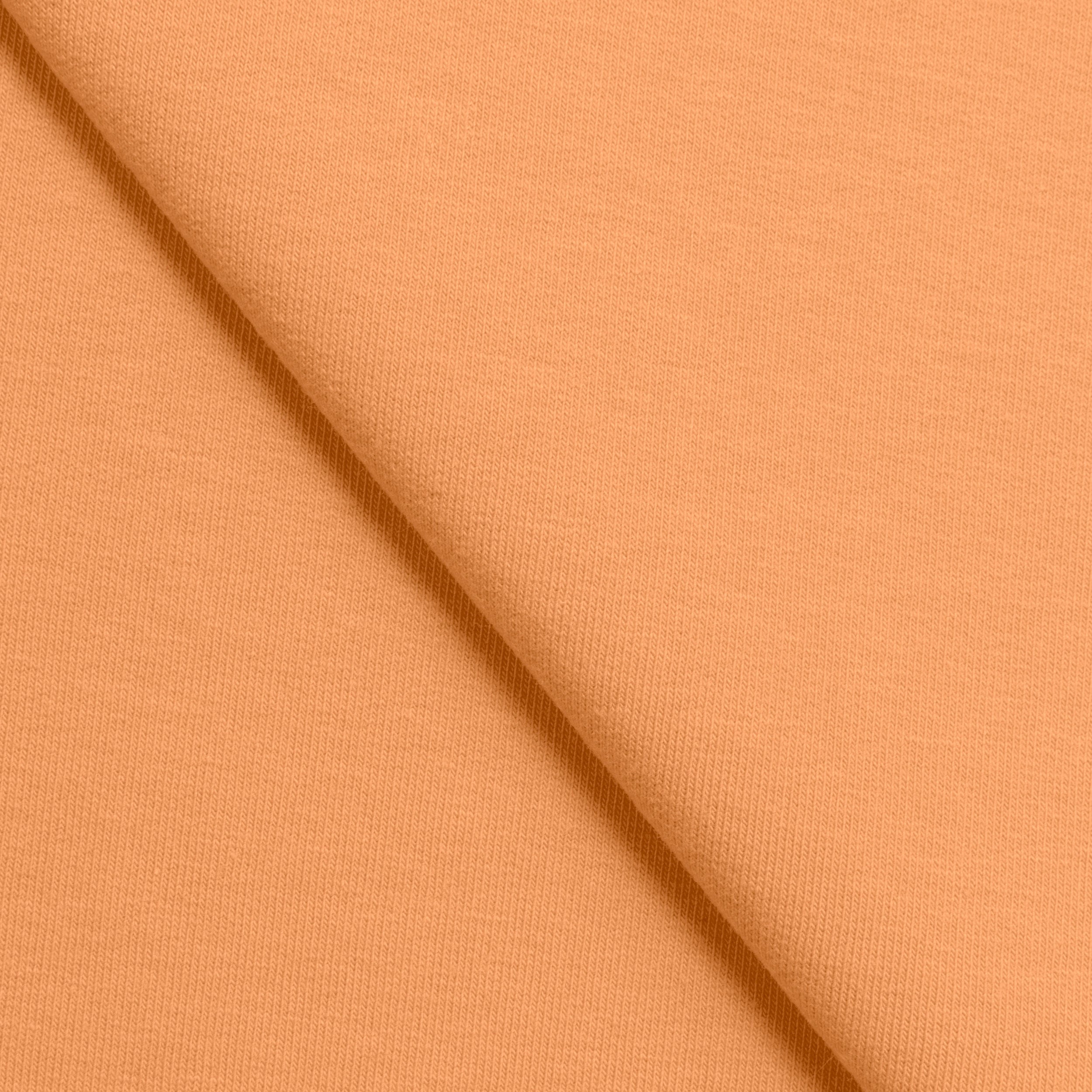 COTTON FRENCH TERRY FABRIC WITH ELASTANE - MELON - 280 GSM