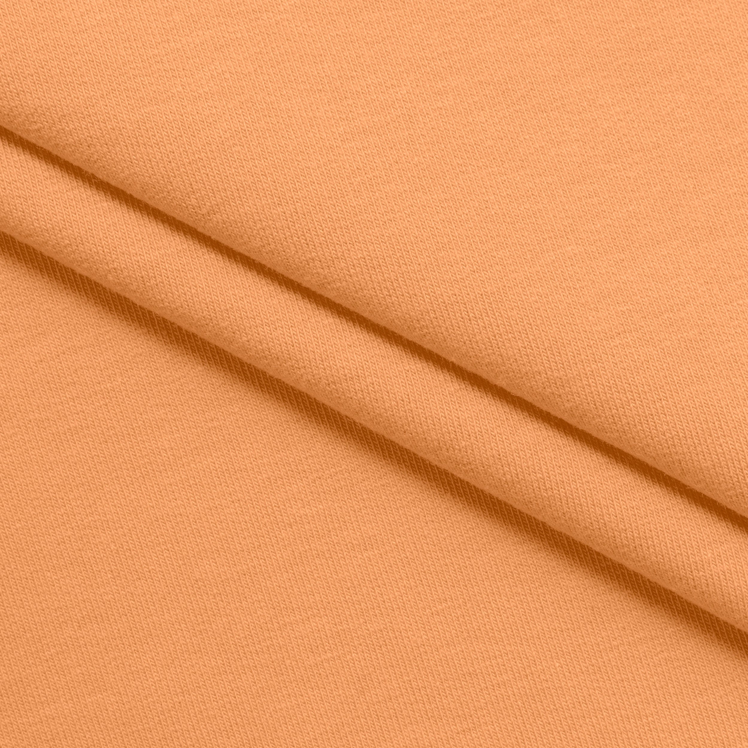 COTTON FRENCH TERRY FABRIC WITH ELASTANE - MELON - 280 GSM