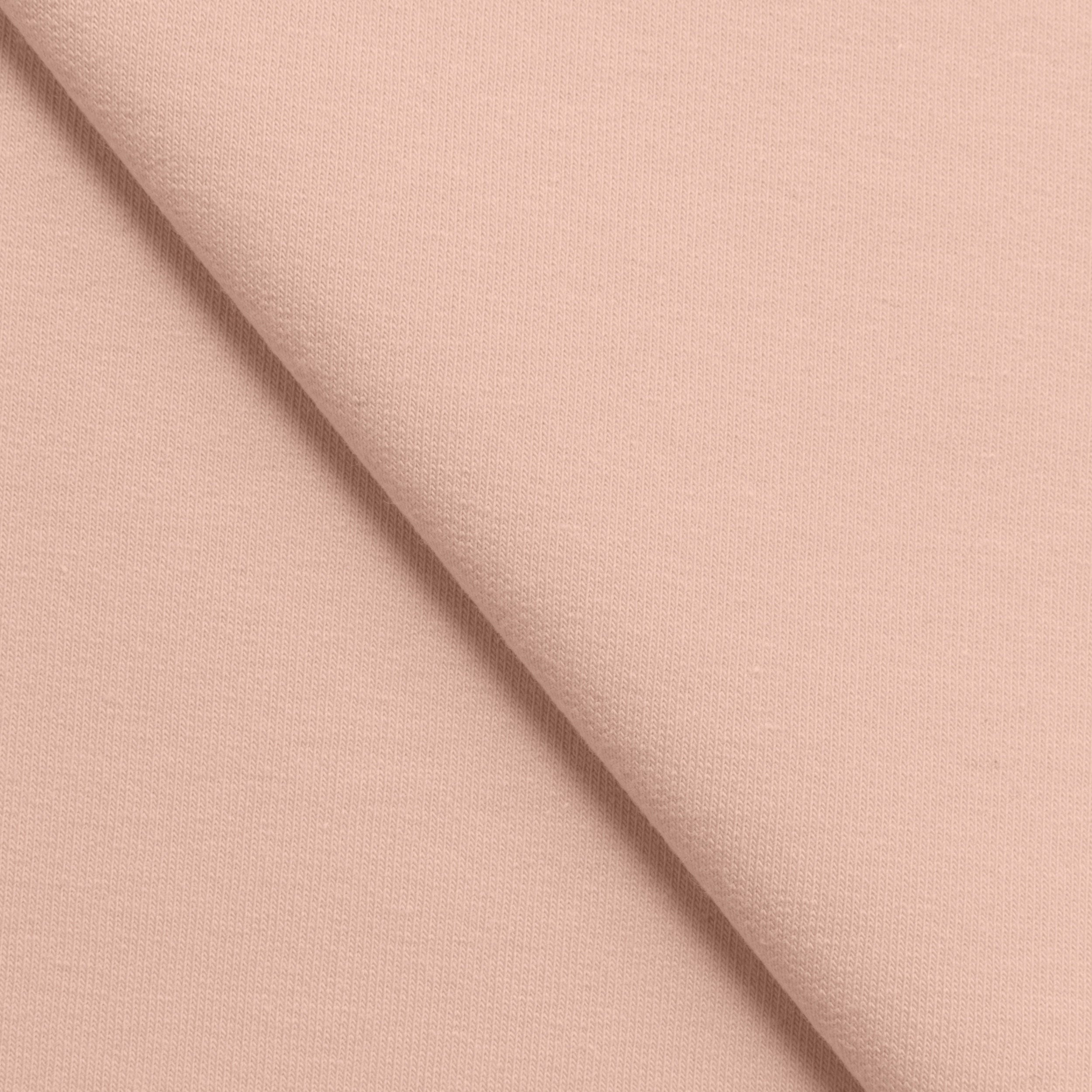 COTTON FRENCH TERRY FABRIC WITH ELASTANE - APRICOT - 280 GSM