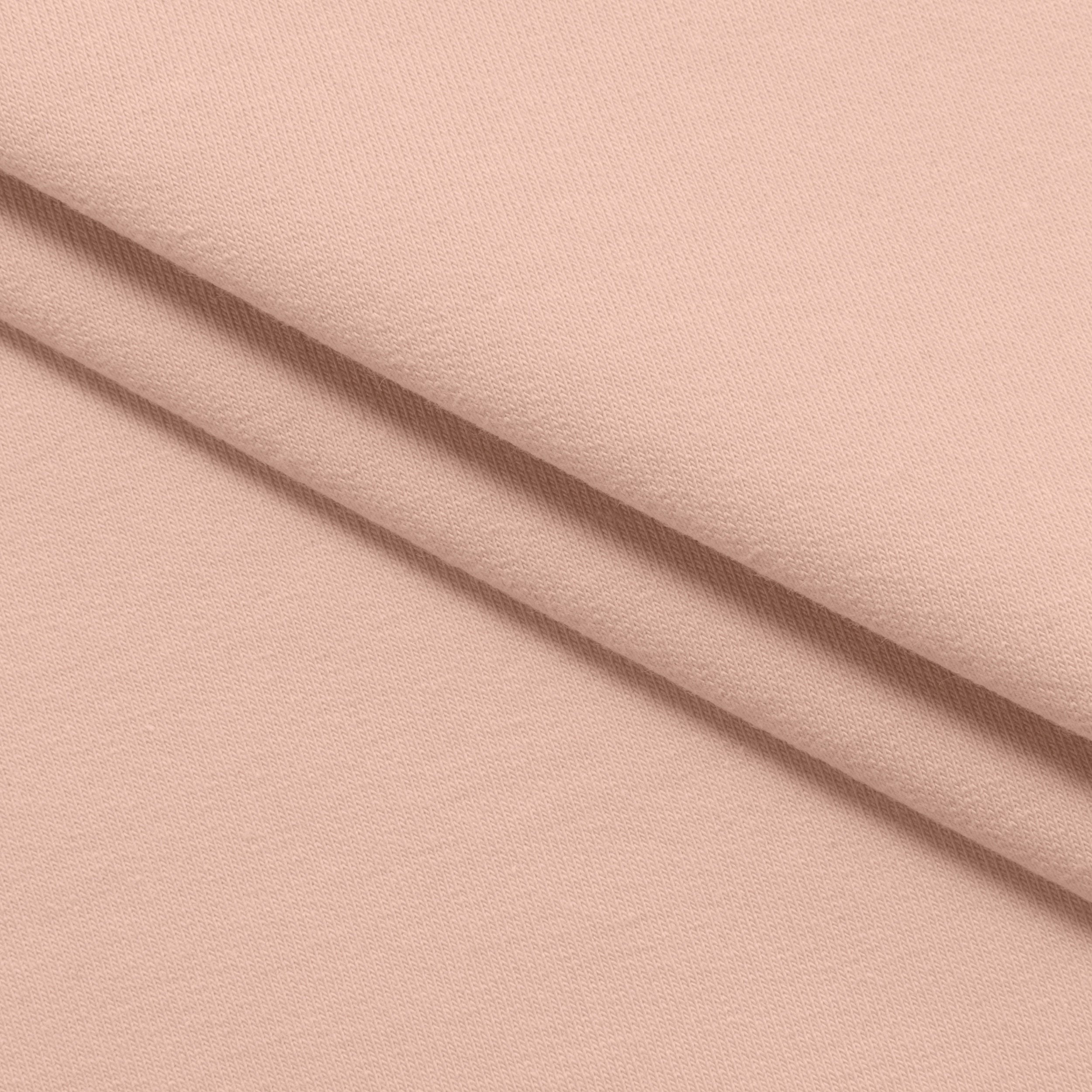 COTTON FRENCH TERRY FABRIC WITH ELASTANE - APRICOT - 280 GSM