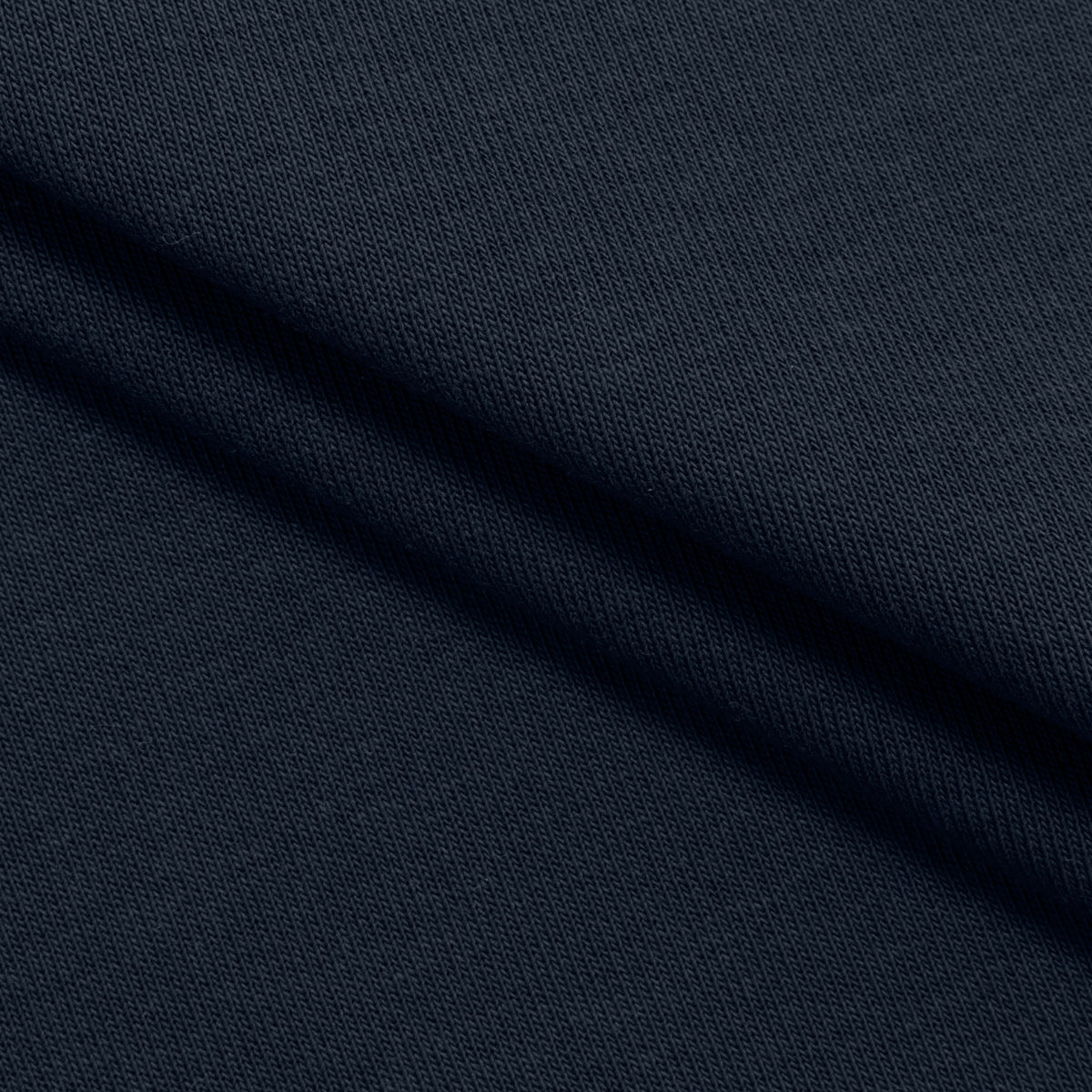 COTTON FRENCH TERRY FABRIC WITH ELASTANE - NAVY BLUE - 320 GSM