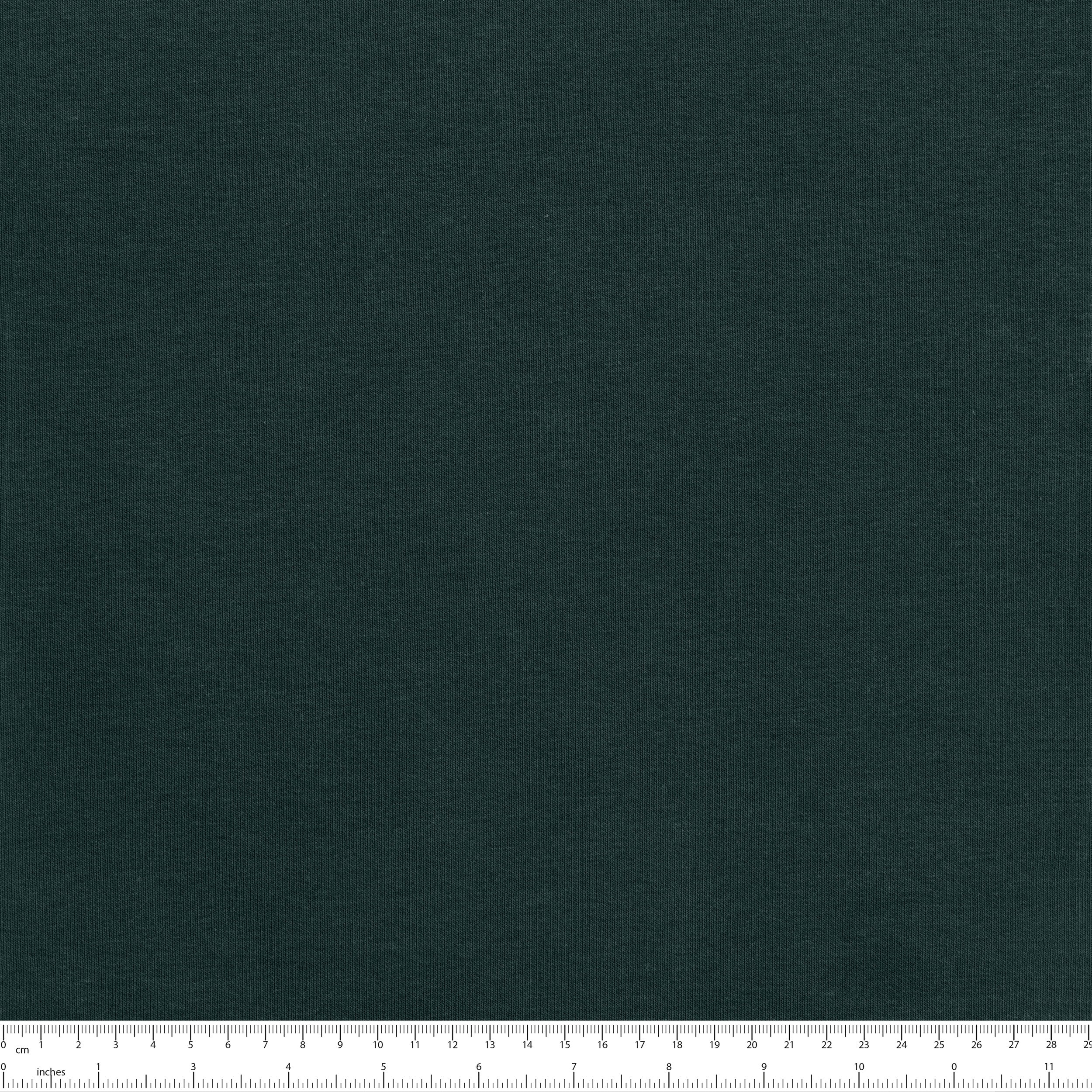 COTTON FRENCH TERRY FABRIC WITH ELASTANE - BOTTLE GREEN - 320 GSM