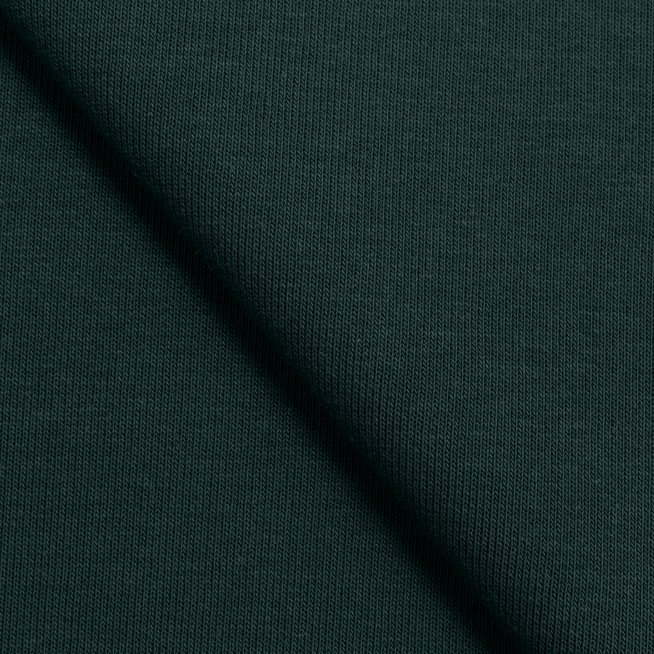 COTTON FRENCH TERRY FABRIC WITH ELASTANE - BOTTLE GREEN - 320 GSM