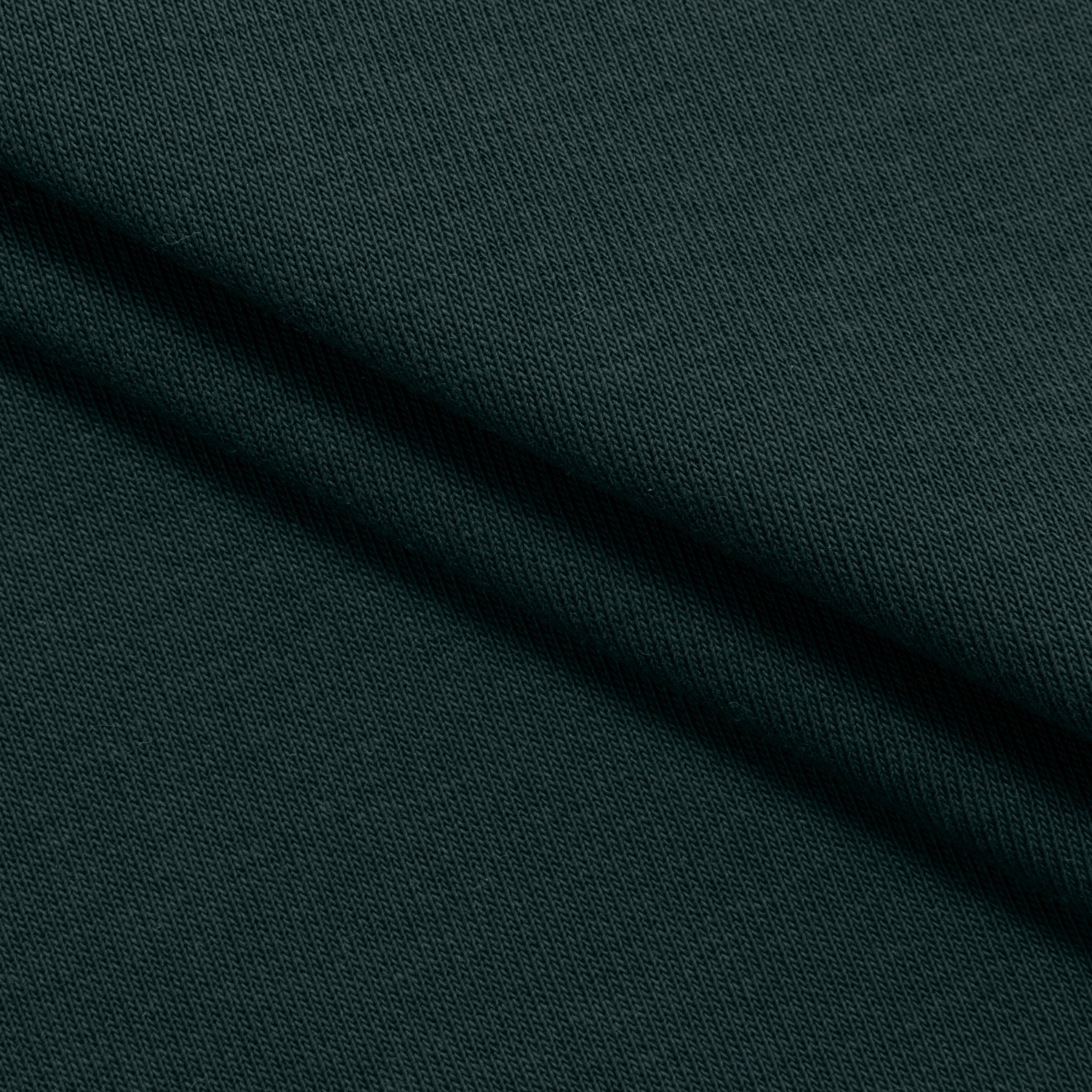 COTTON FRENCH TERRY FABRIC WITH ELASTANE - BOTTLE GREEN - 320 GSM