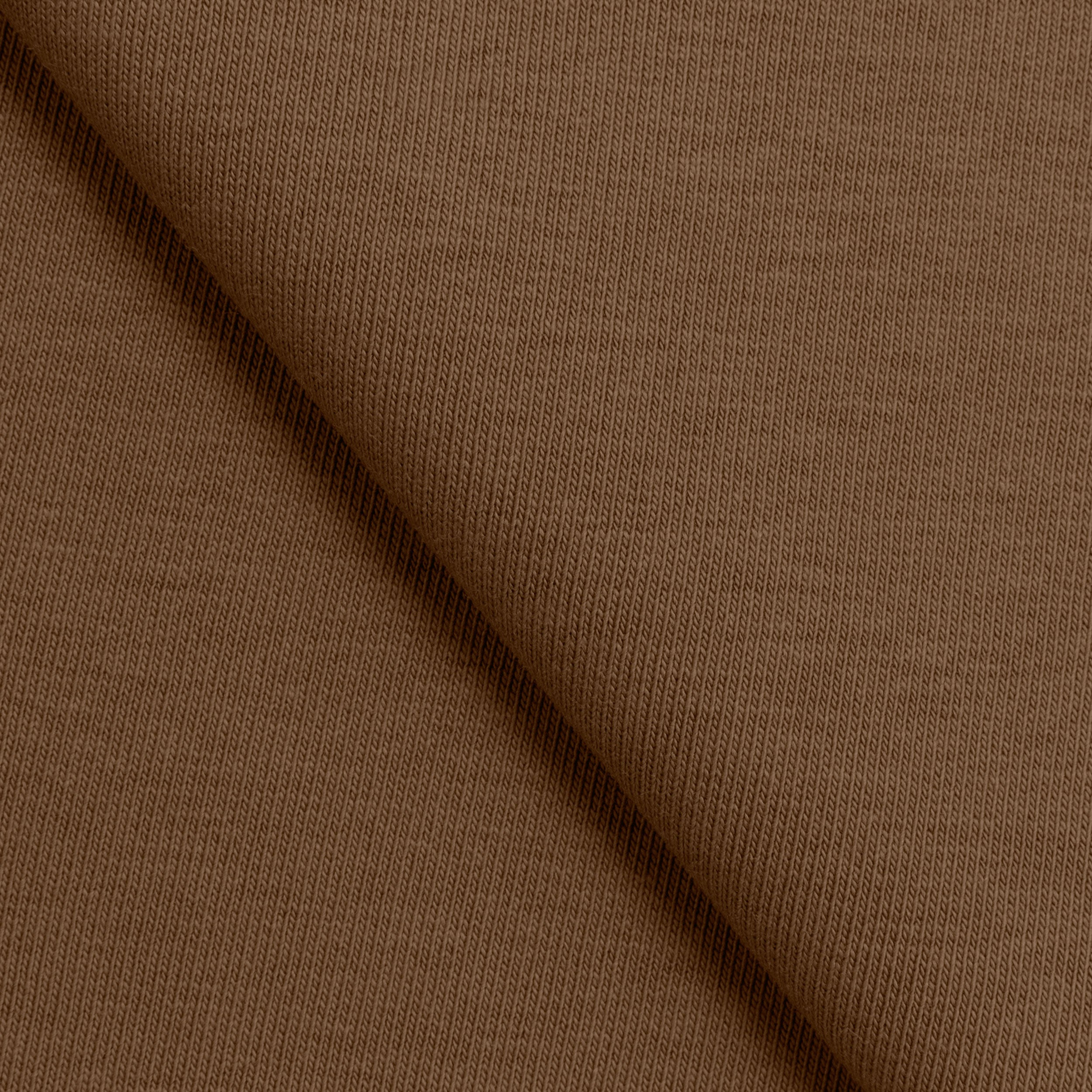 COTTON FRENCH TERRY FABRIC WITH ELASTANE - NOUGAT - 320 GSM
