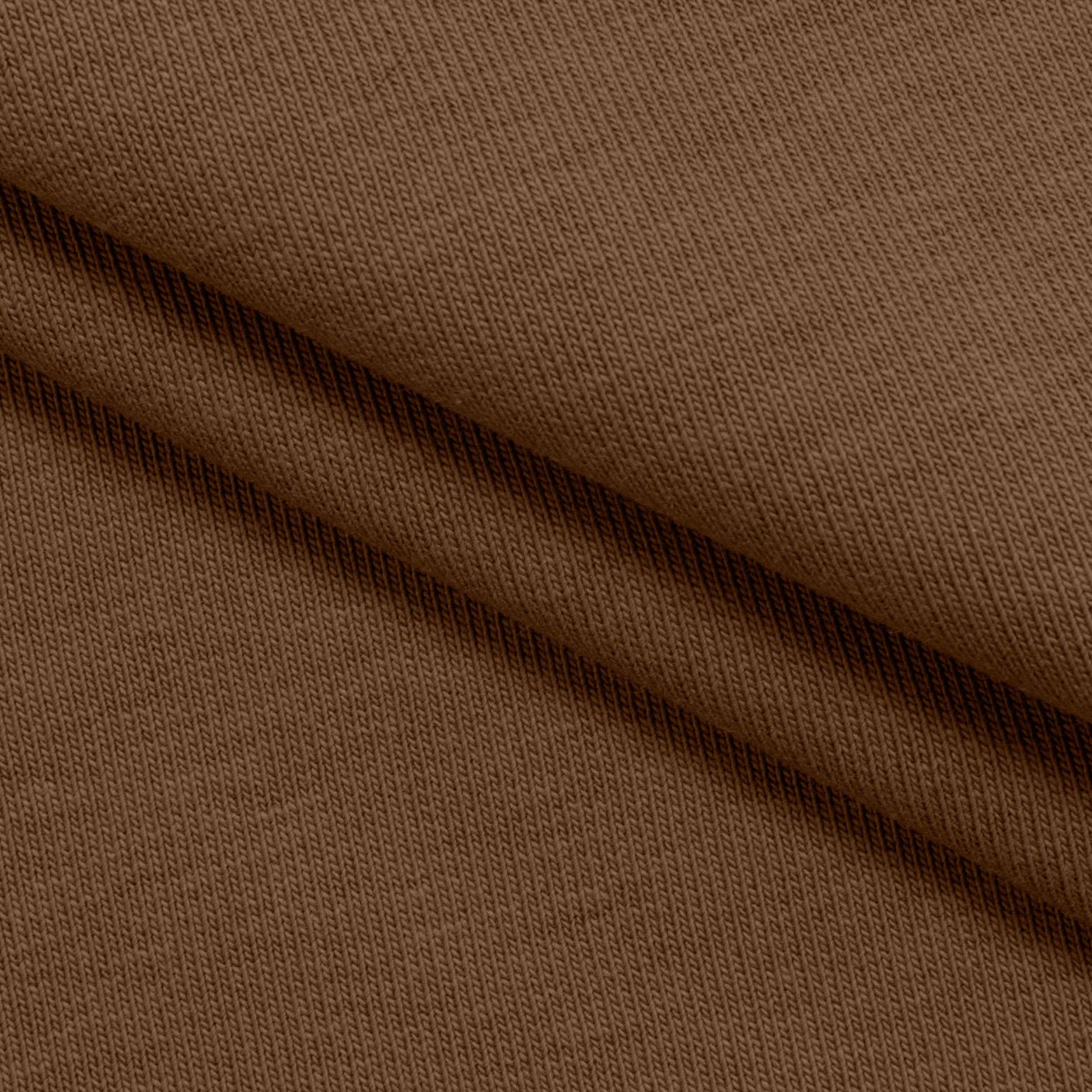 COTTON FRENCH TERRY FABRIC WITH ELASTANE - NOUGAT - 320 GSM