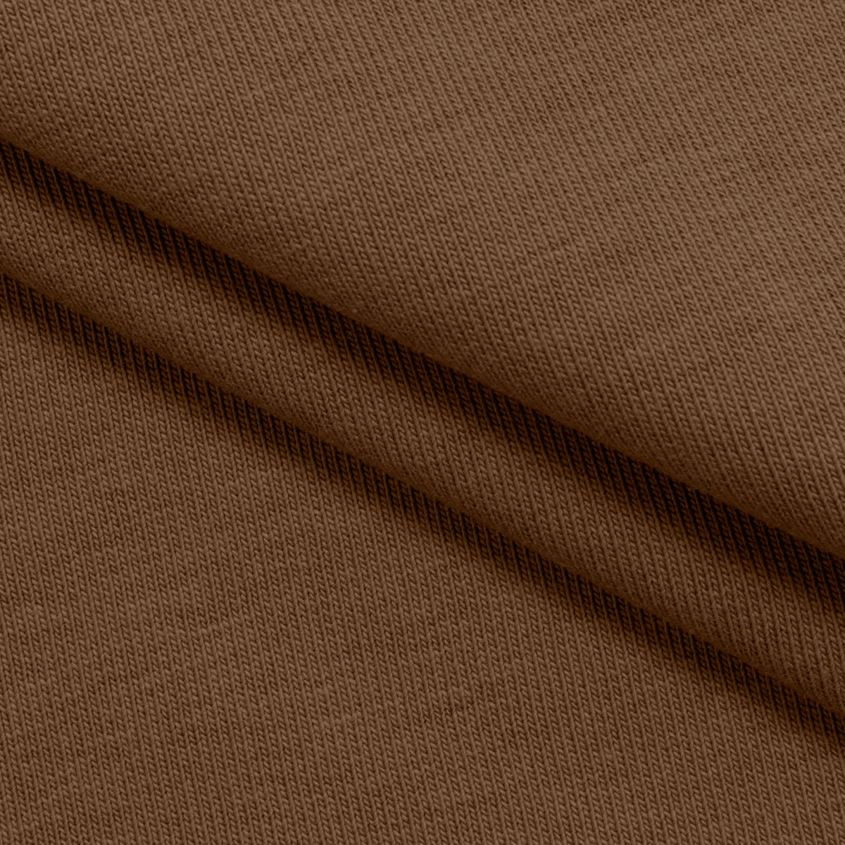 COTTON FRENCH TERRY FABRIC WITH ELASTANE - NOUGAT - 320 GSM