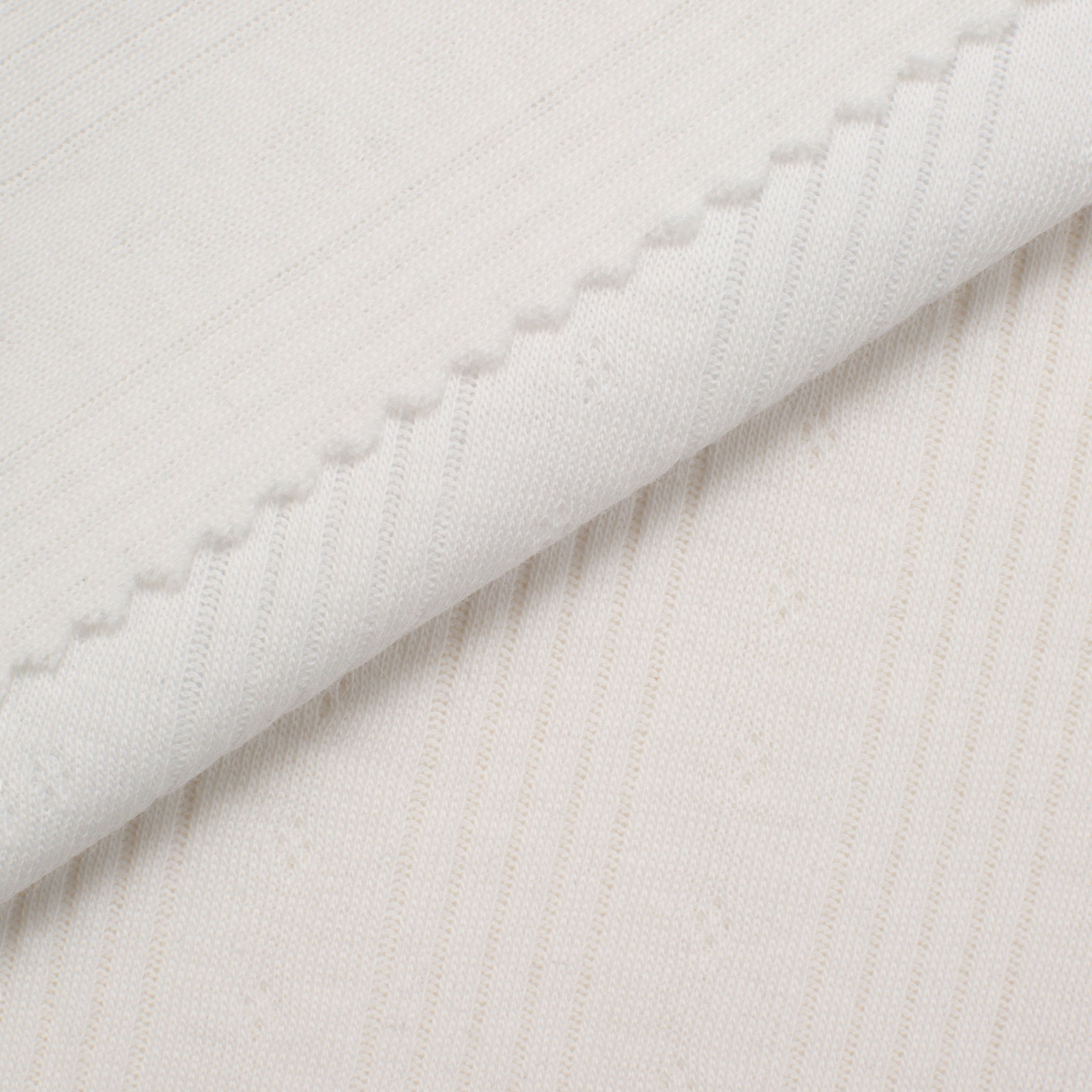 COTTON POINTELLE KNIT FABRIC - CABLE KNIT AND PAW PRINT ECRU PATTERN - 150 GSM