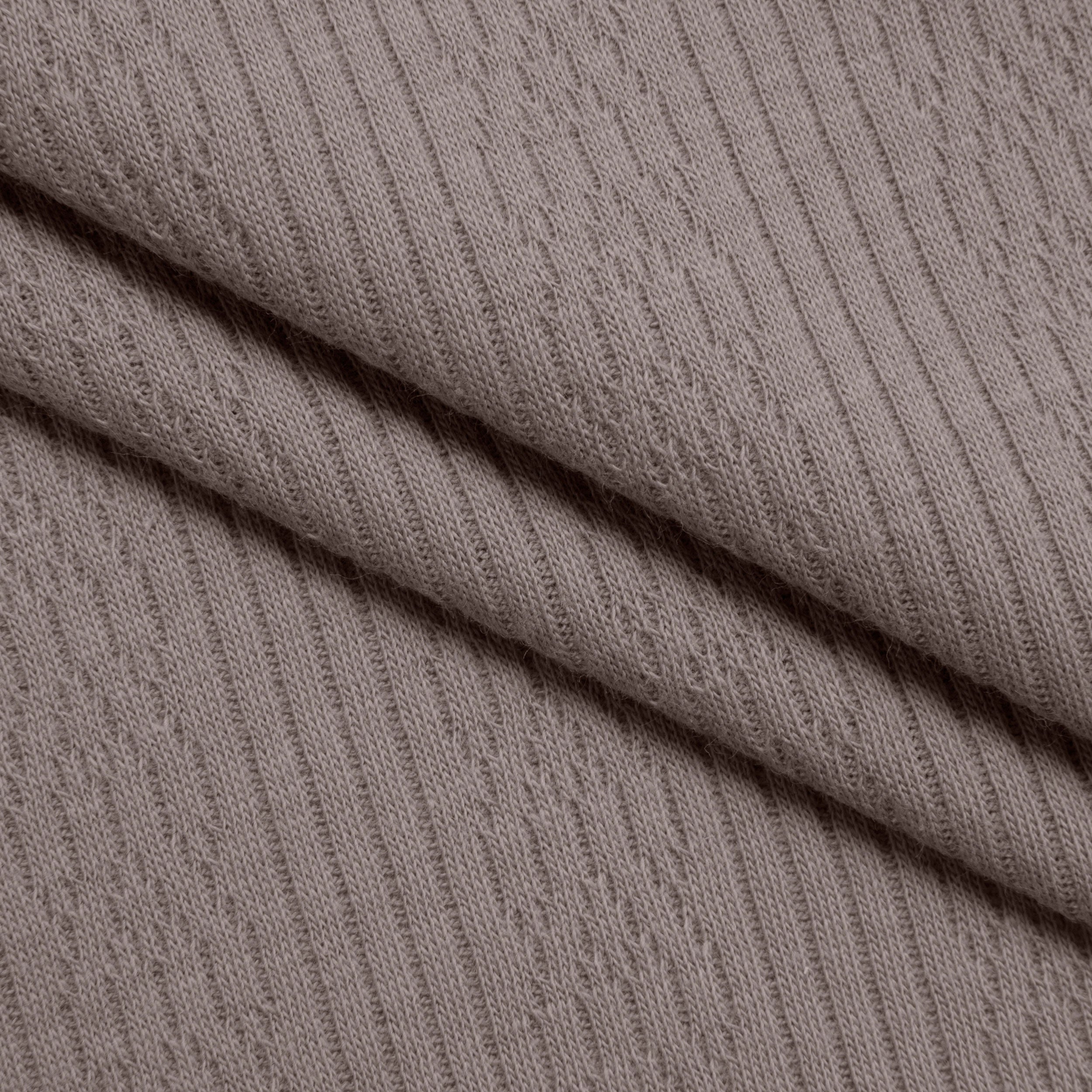 COTTON POINTELLE KNIT FABRIC - CABLE KNIT ALPACA PATTERN - 170 GSM