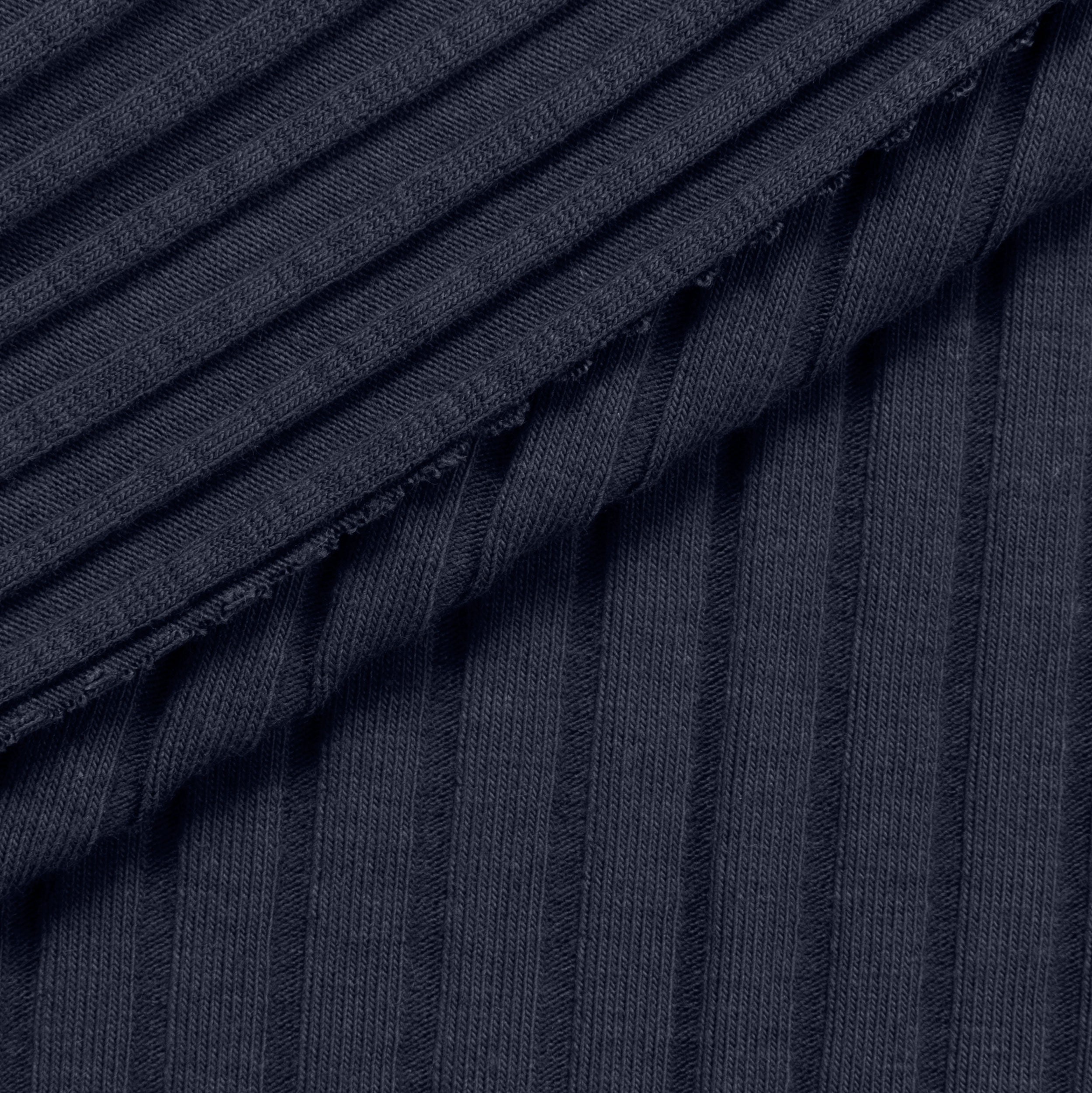COTTON RIB KNIT FABRIC - FJORD BLUE - 240 GSM