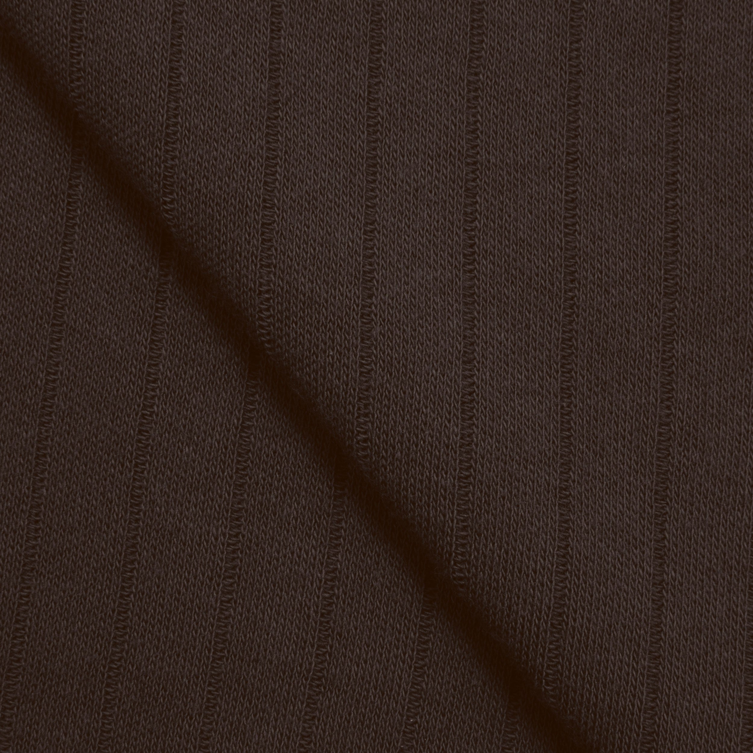 COTTON RIB KNIT FABRIC - CHOCOLATE - 190 GSM