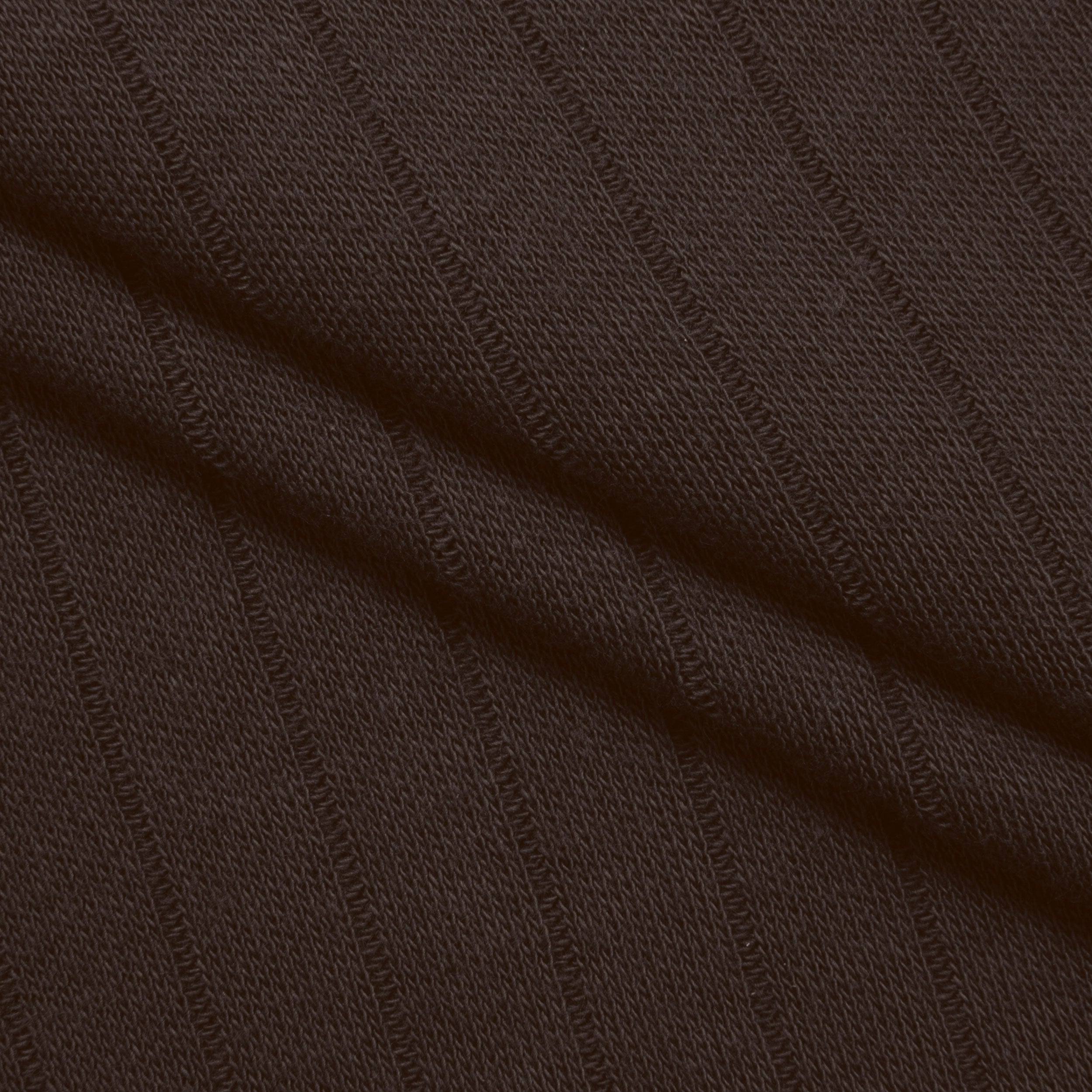 COTTON RIB KNIT FABRIC - CHOCOLATE - 190 GSM
