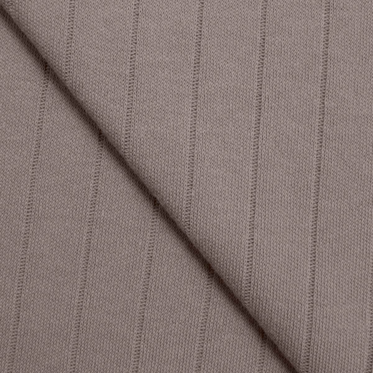 COTTON RIB KNIT FABRIC WITH ELASTANE - ALPACA - 190 GSM