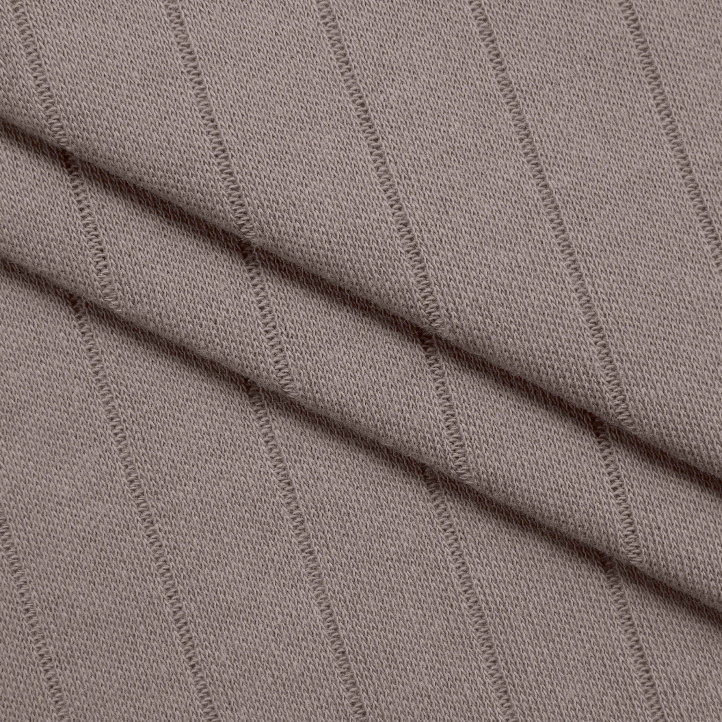 COTTON RIB KNIT FABRIC WITH ELASTANE - ALPACA - 190 GSM