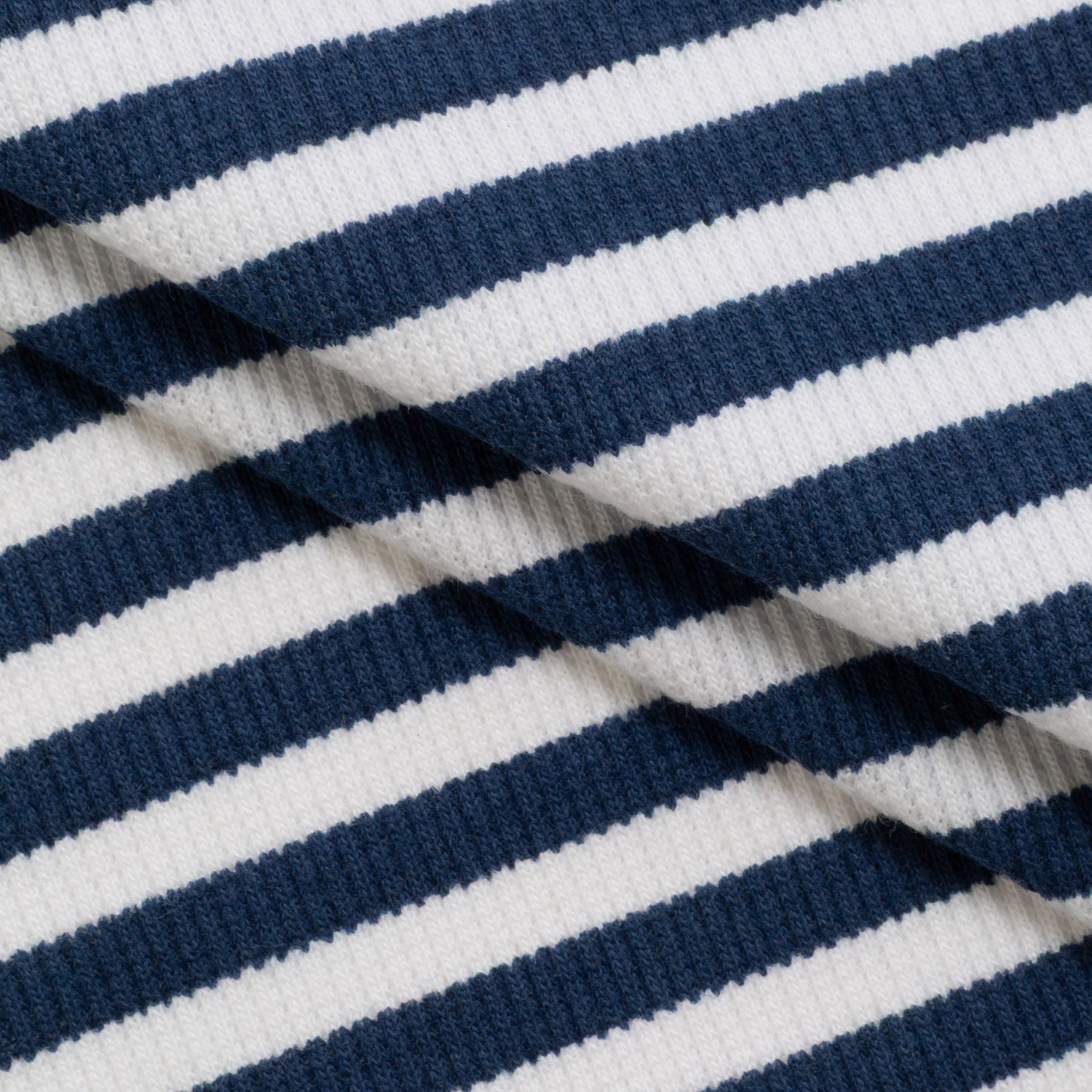 COTTON RIB KNIT FABRIC WITH ELASTANE - KNIT STRIPES VARIANT B - 240 GSM
