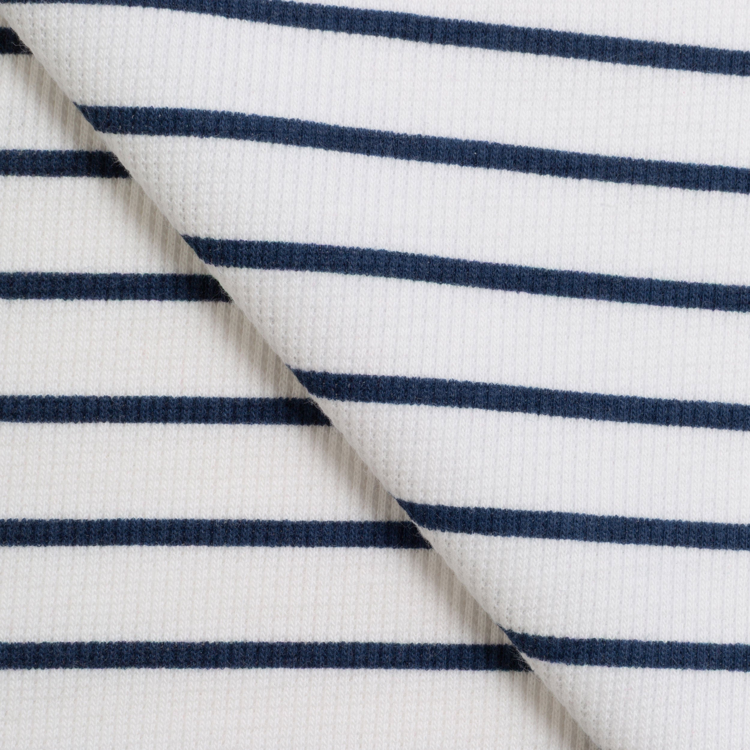 COTTON RIB KNIT FABRIC WITH ELASTANE - SPORT STRIPES VARIANT B - 240 GSM