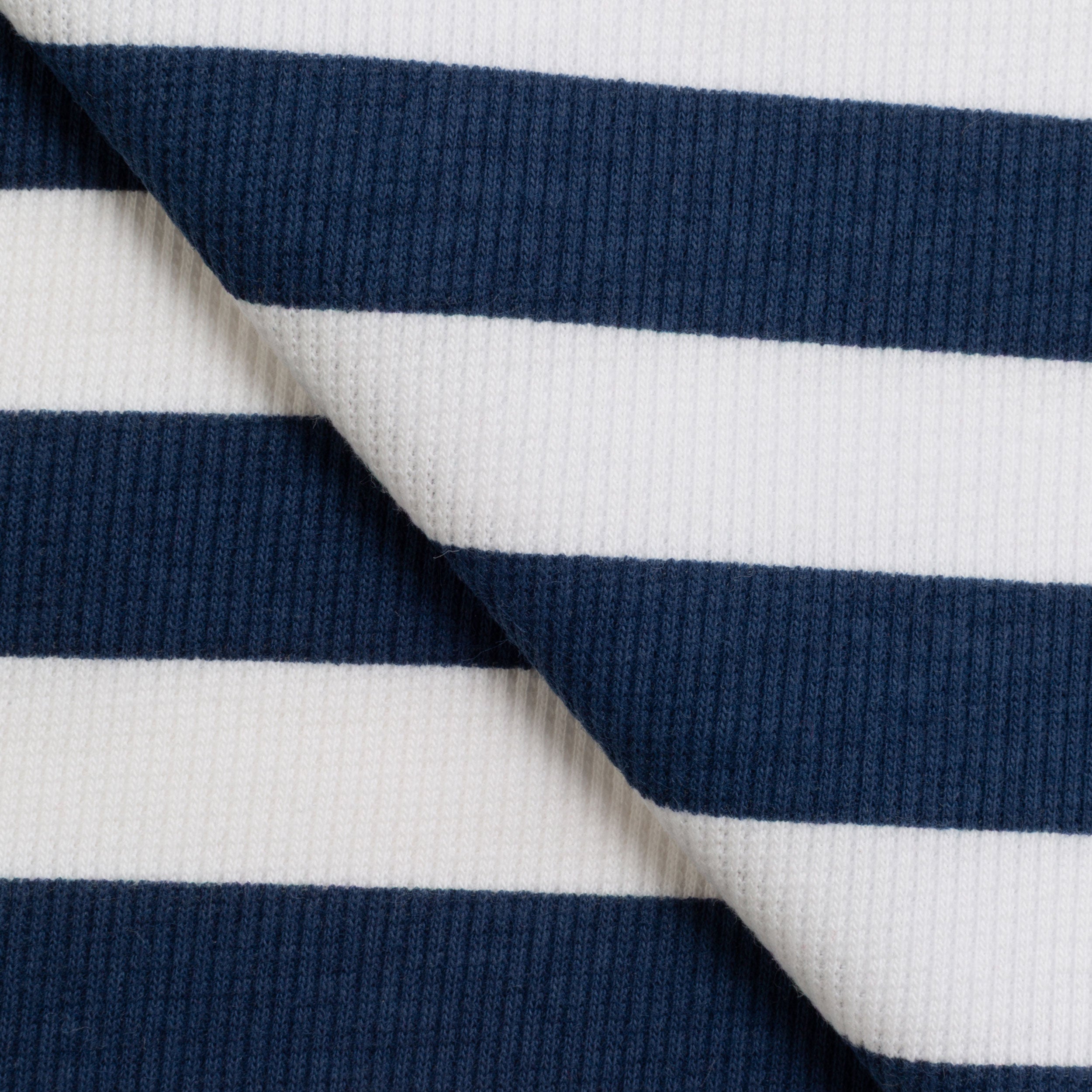 COTTON RIB KNIT FABRIC WITH ELASTANE - STRIPES VARIANT B - 240 GSM