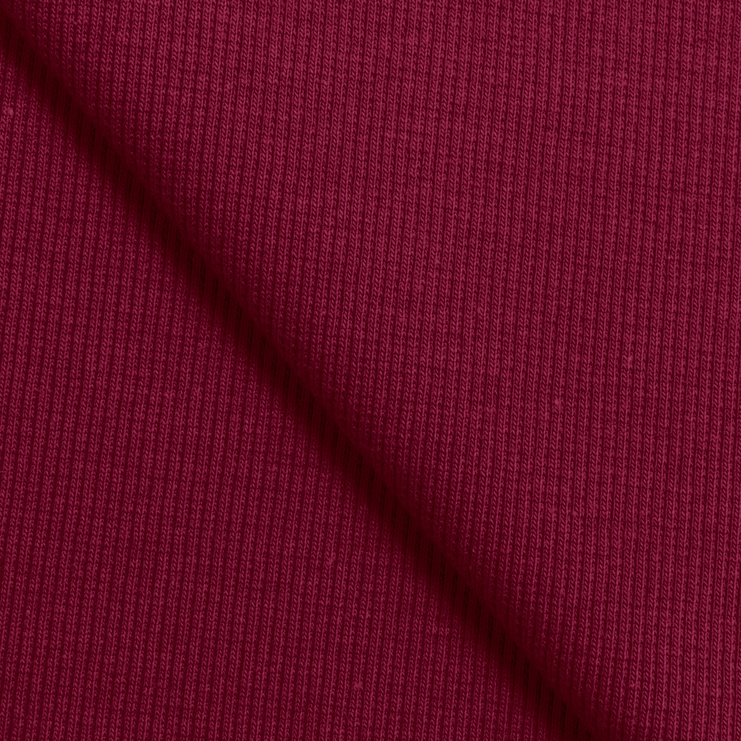 COTTON RIB KNIT FABRIC WITH ELASTANE - BURGUNDY - 280 GSM