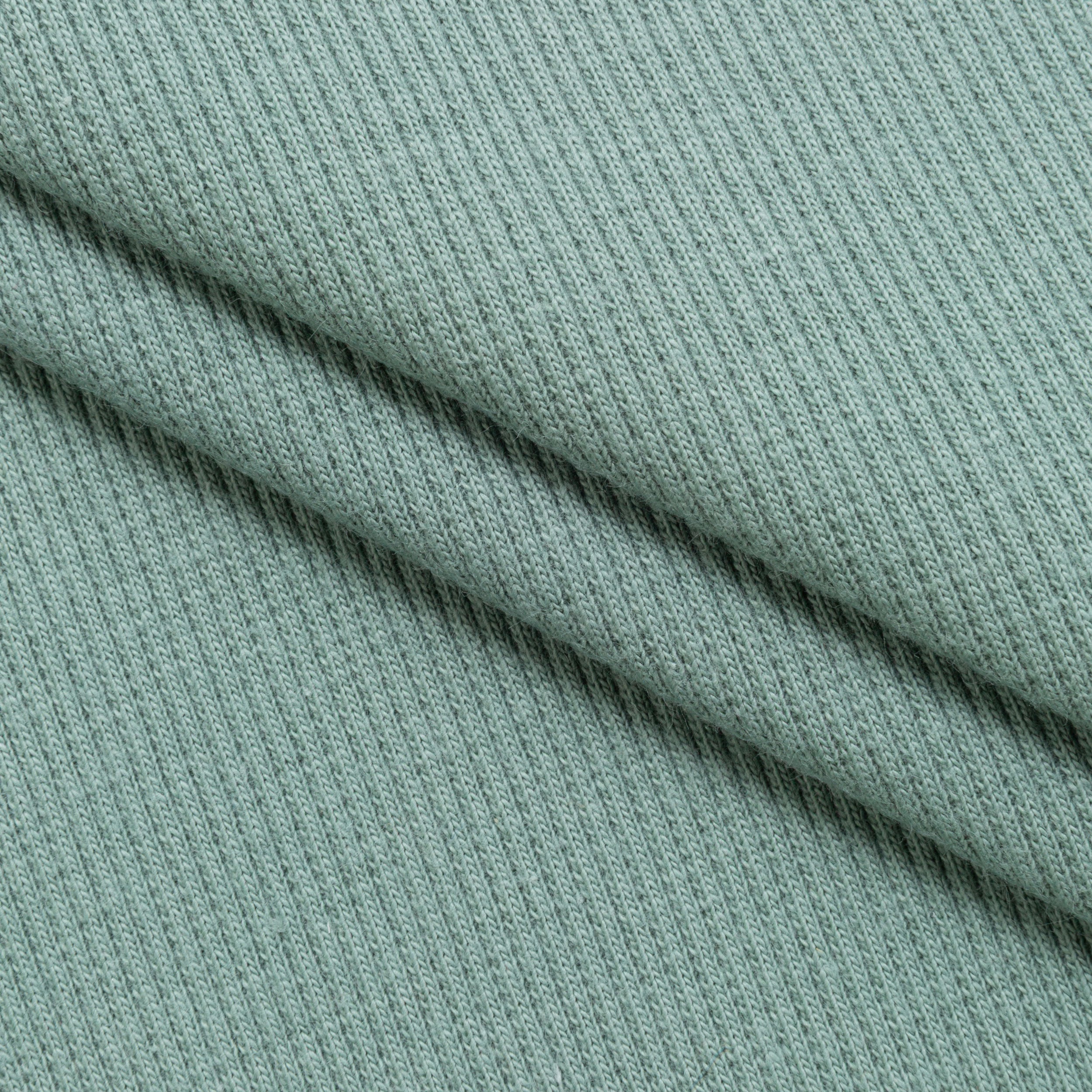 COTTON RIB KNIT FABRIC WITH ELASTANE - CACTUS GREEN - 280 GSM