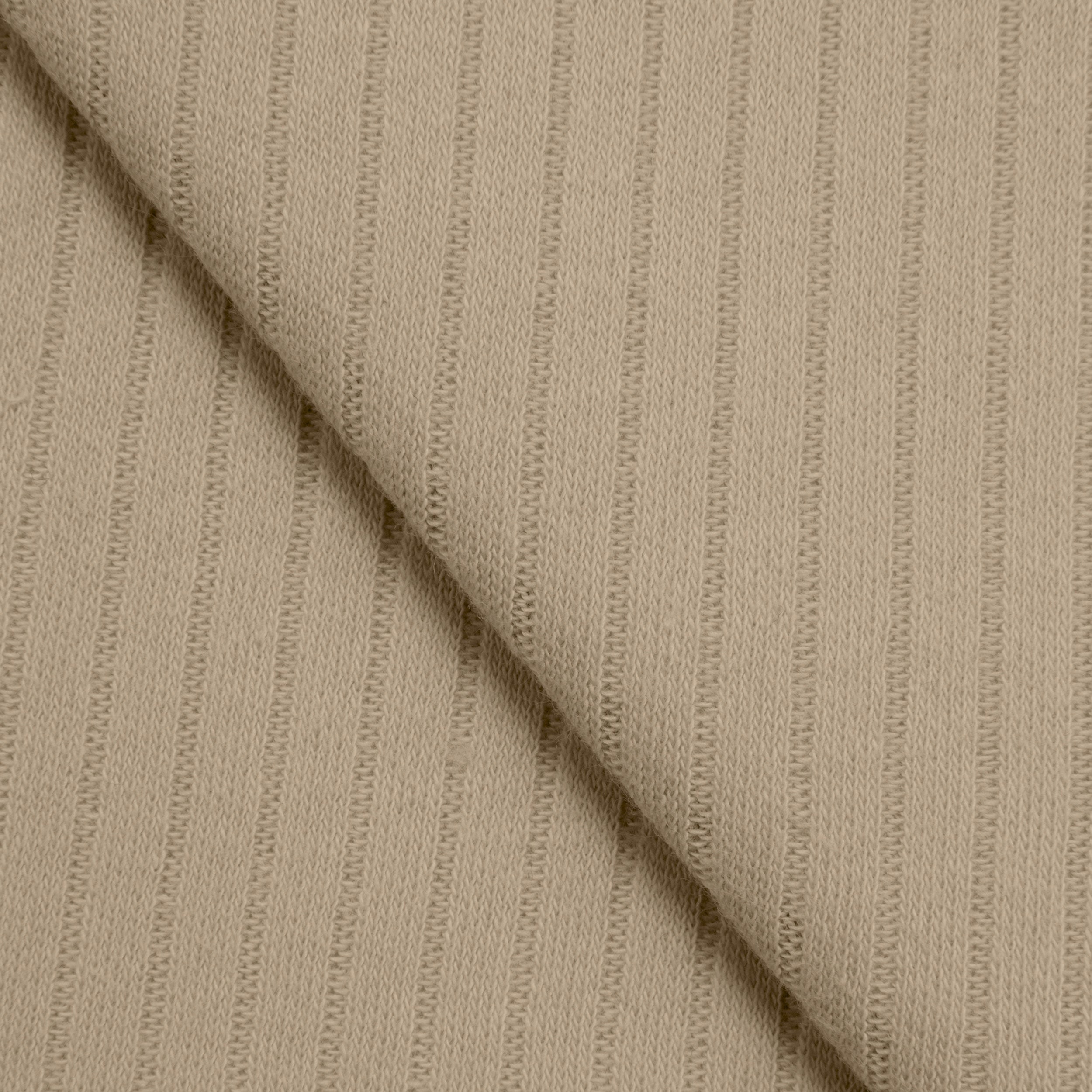 COTTON RIB KNIT FABRIC - LATTE - 170 GSM