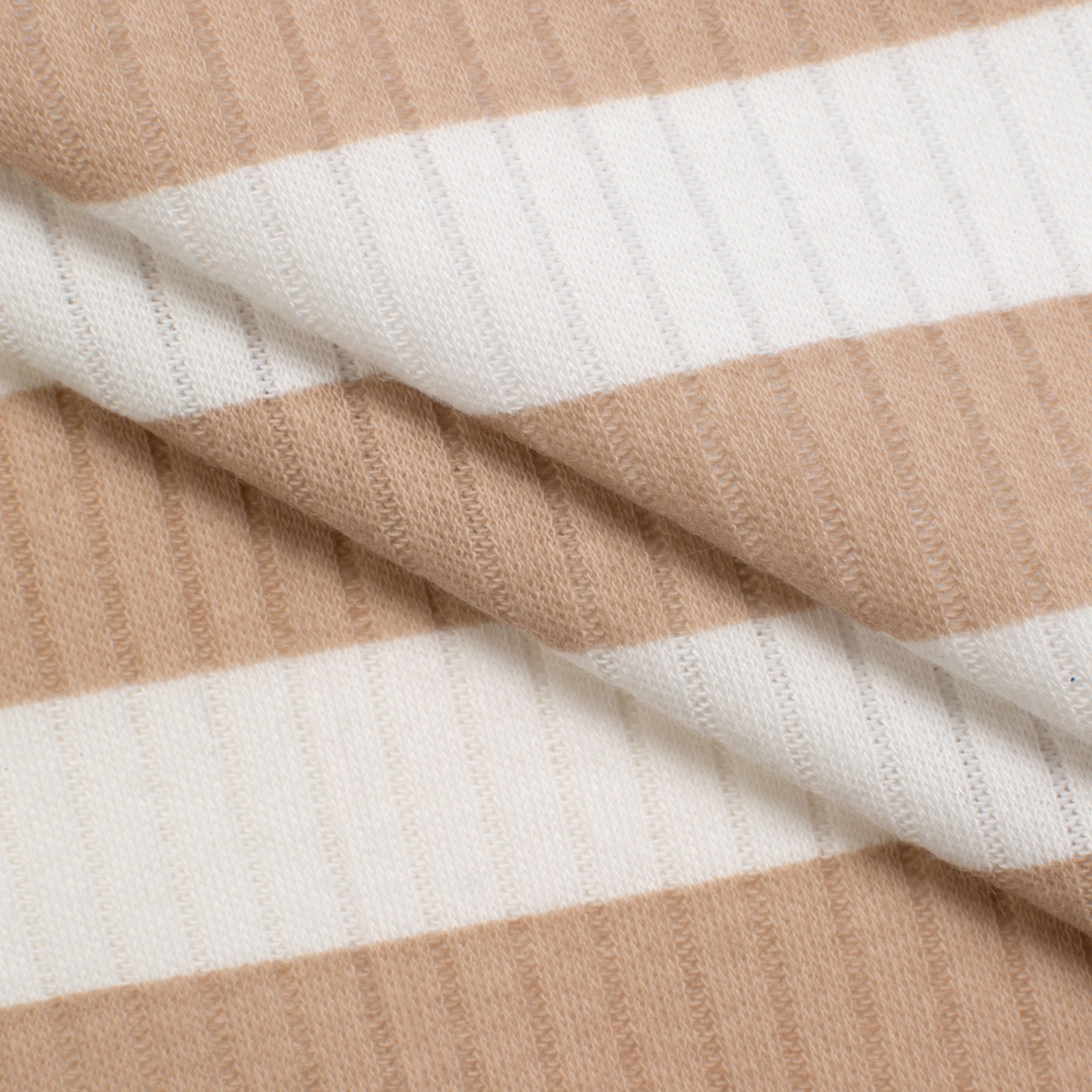 COTTON RIB KNIT FABRIC - STRIPES VARIANT B - 170 GSM