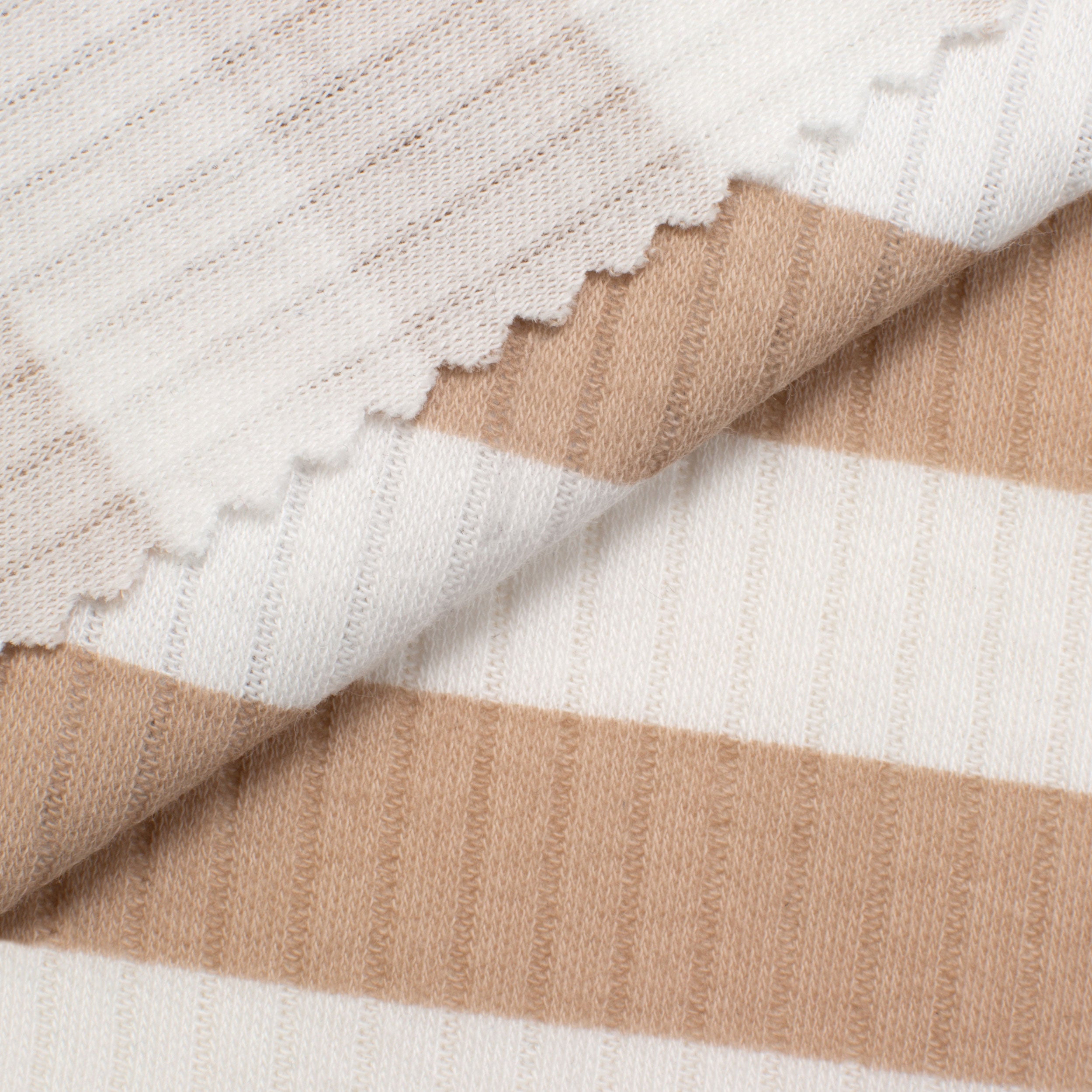 COTTON RIB KNIT FABRIC - STRIPES VARIANT B - 170 GSM