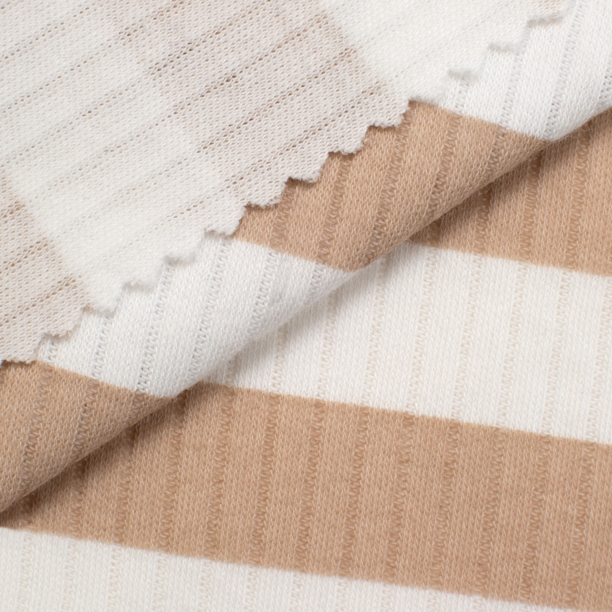 COTTON RIB KNIT FABRIC - STRIPES VARIANT B - 170 GSM