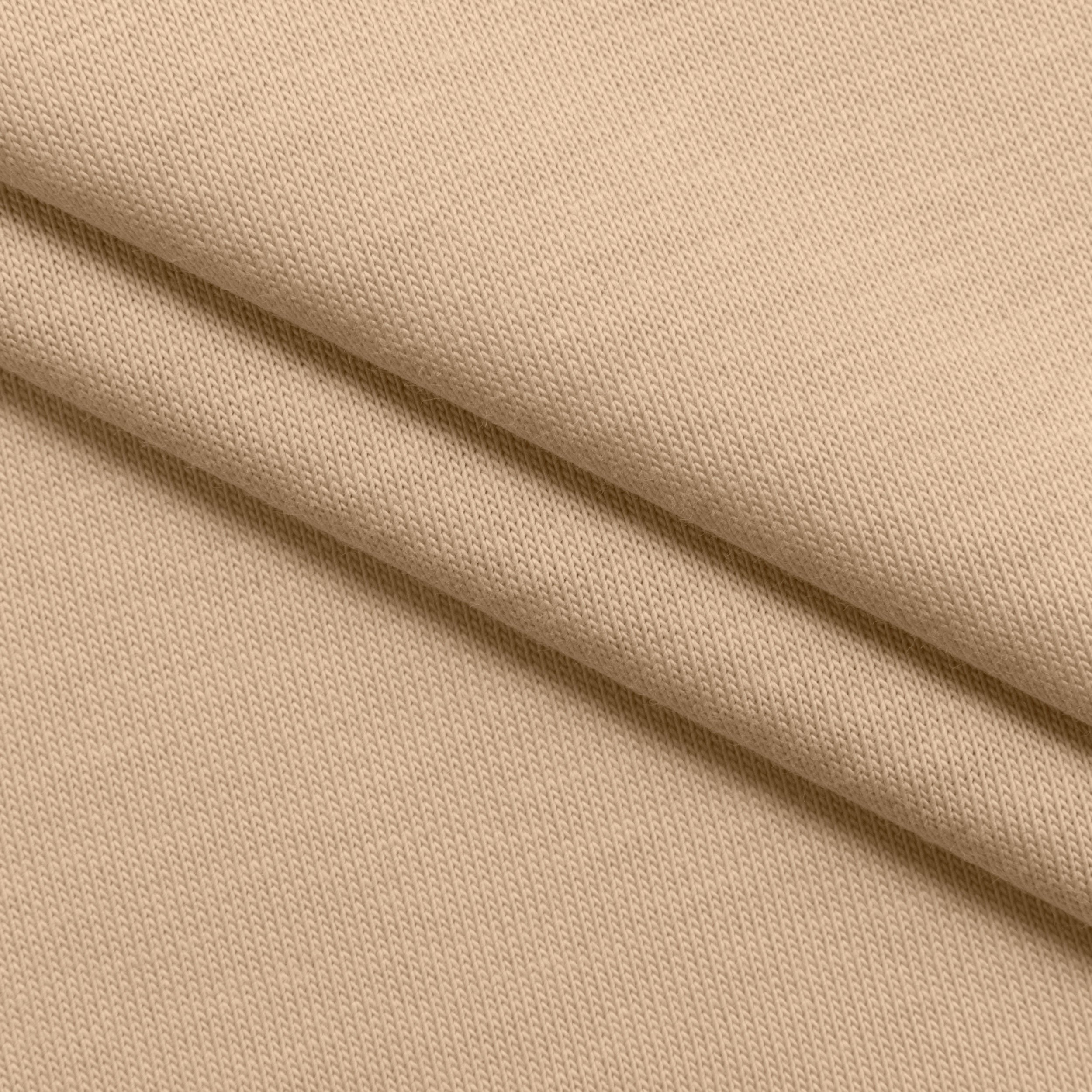 COTTON SINGLE JERSEY FABRIC - BEIGE - 200 GSM