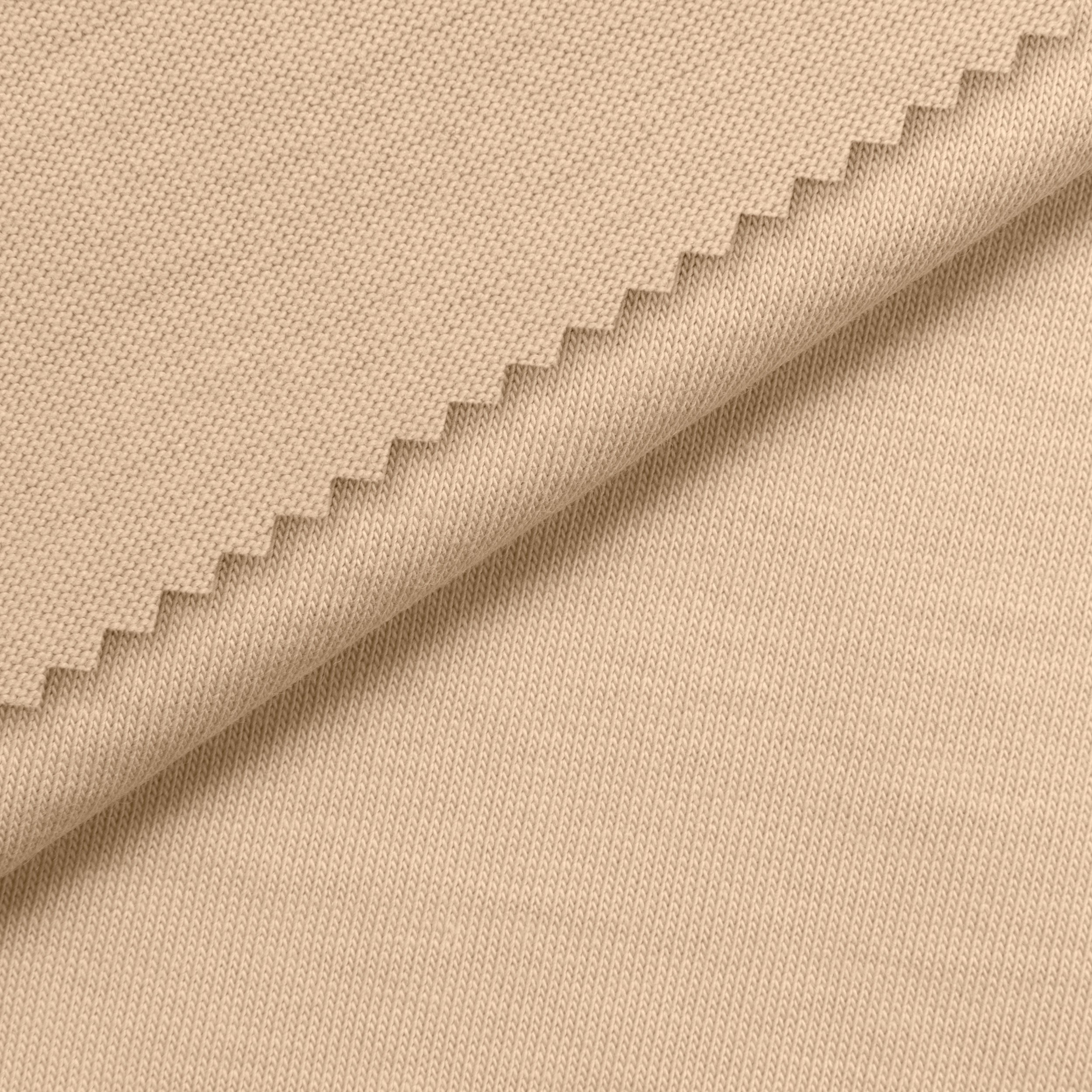 COTTON SINGLE JERSEY FABRIC - BEIGE - 200 GSM