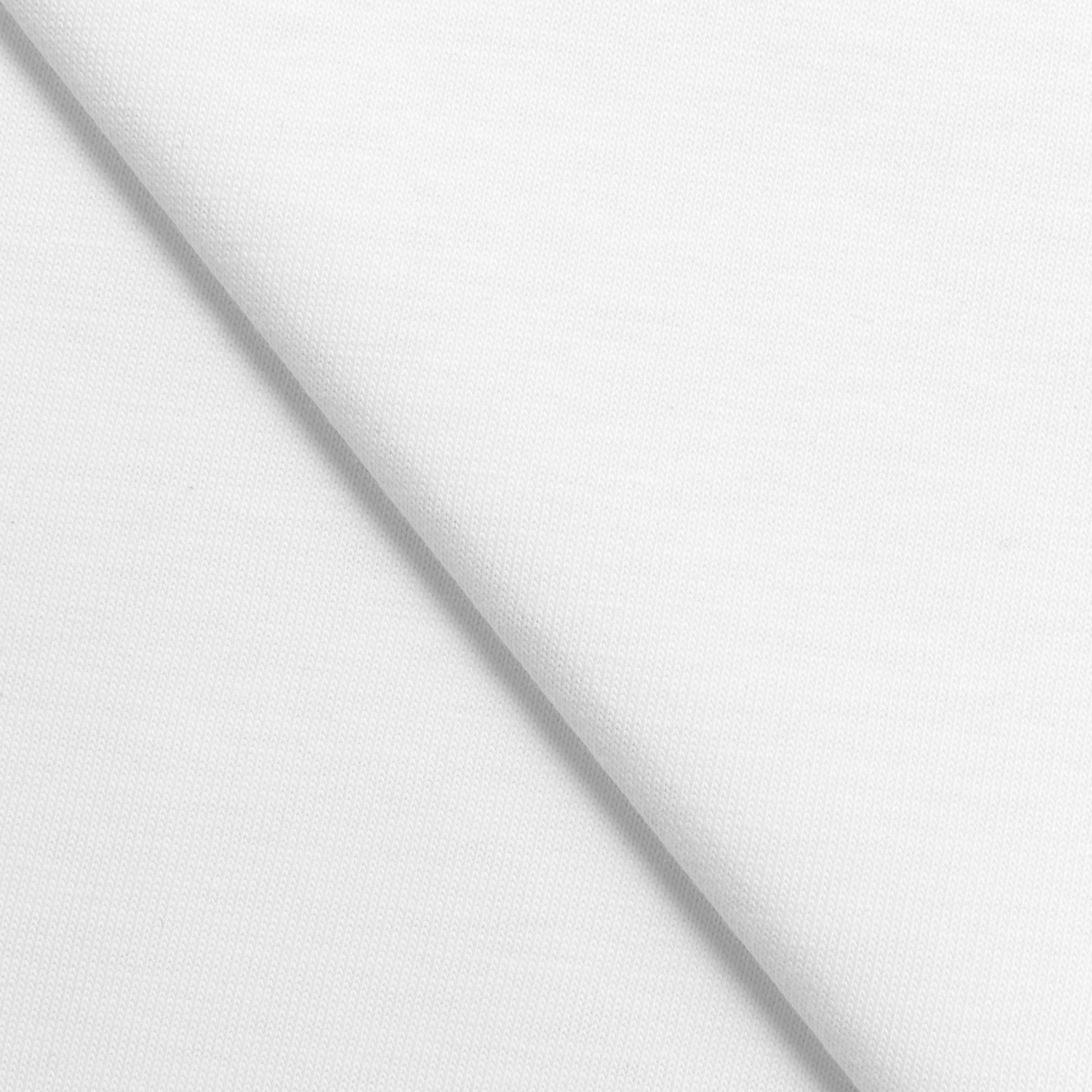 COTTON SINGLE JERSEY FABRIC - WHITE - 280 GSM