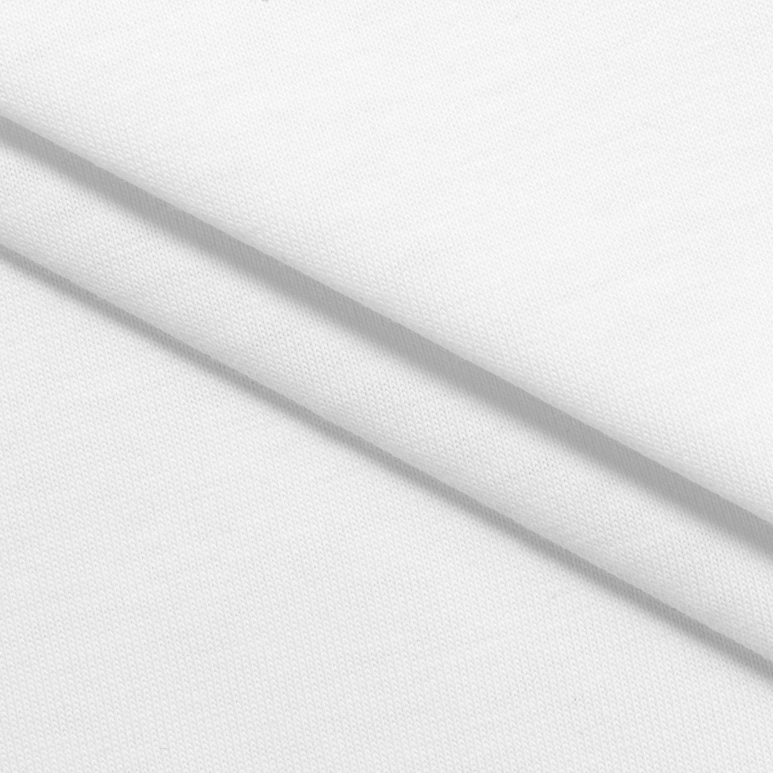 COTTON SINGLE JERSEY FABRIC - WHITE - 280 GSM