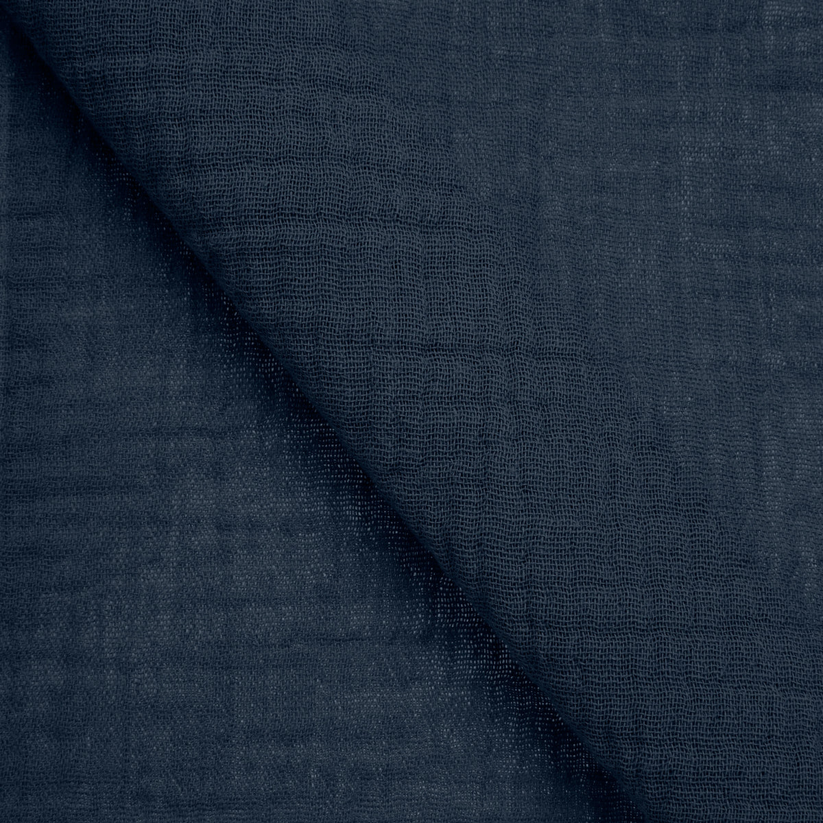 COTTON GAUZE FABRIC - NAVY BLUE - 120 GSM