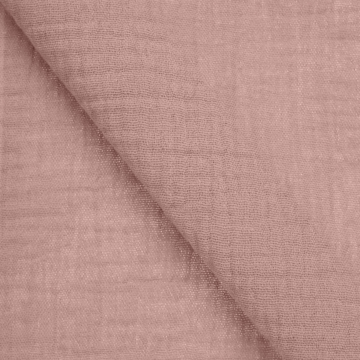 COTTON GAUZE FABRIC - PASTEL PINK - 120 GSM