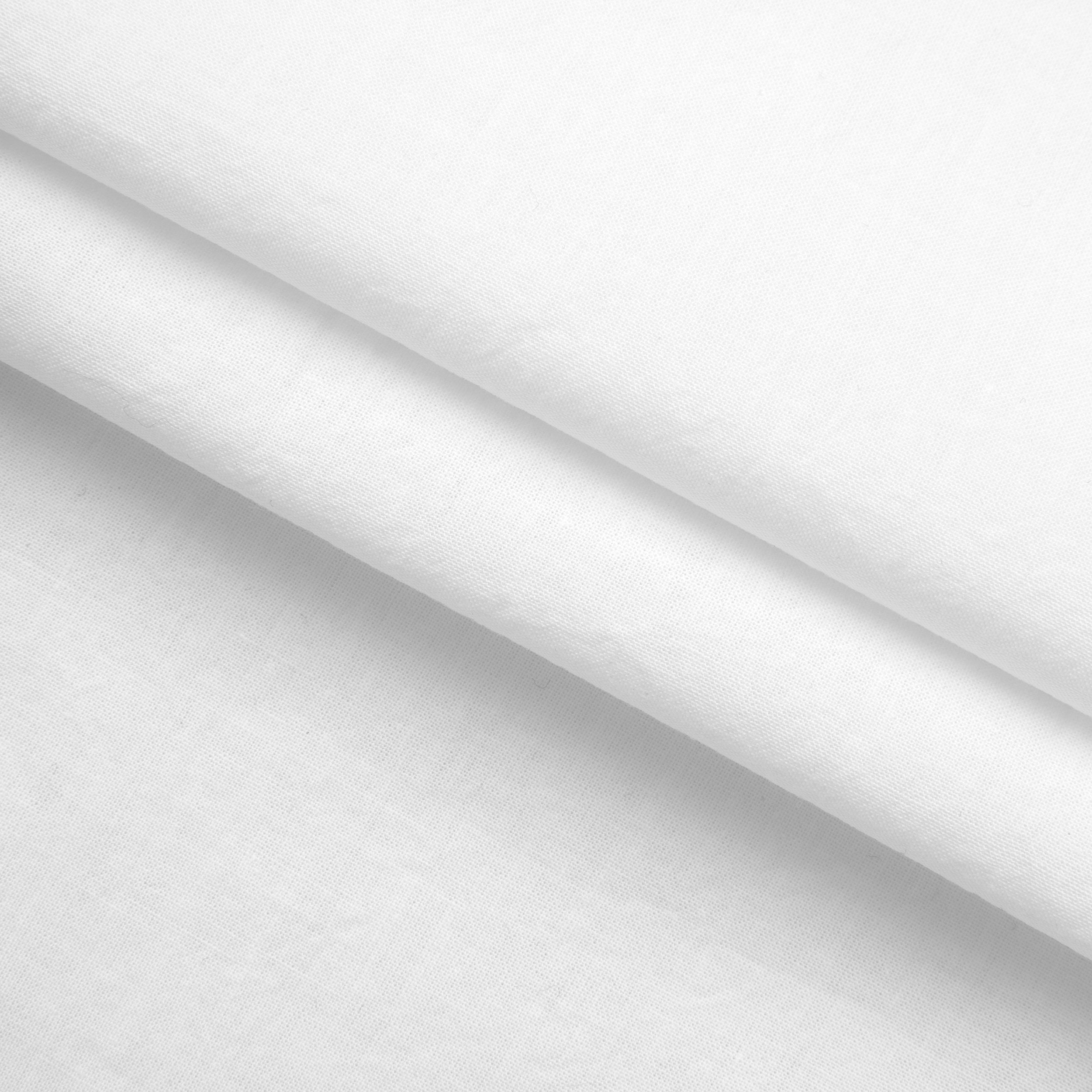 RUFFLED FABRIC - WHITE - 95 GSM