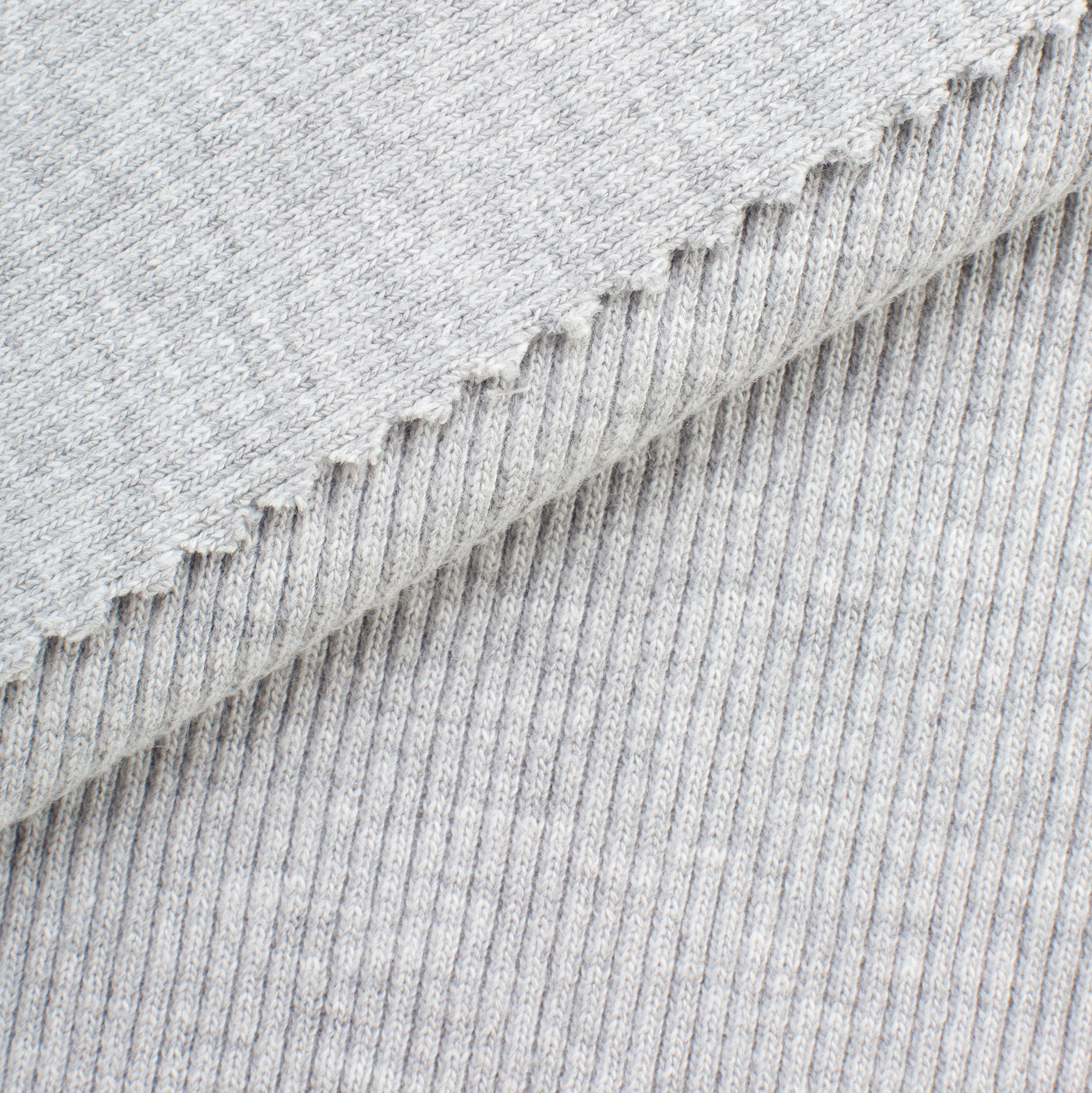 2 X 1 COTTON RIB - GREY MALANGE