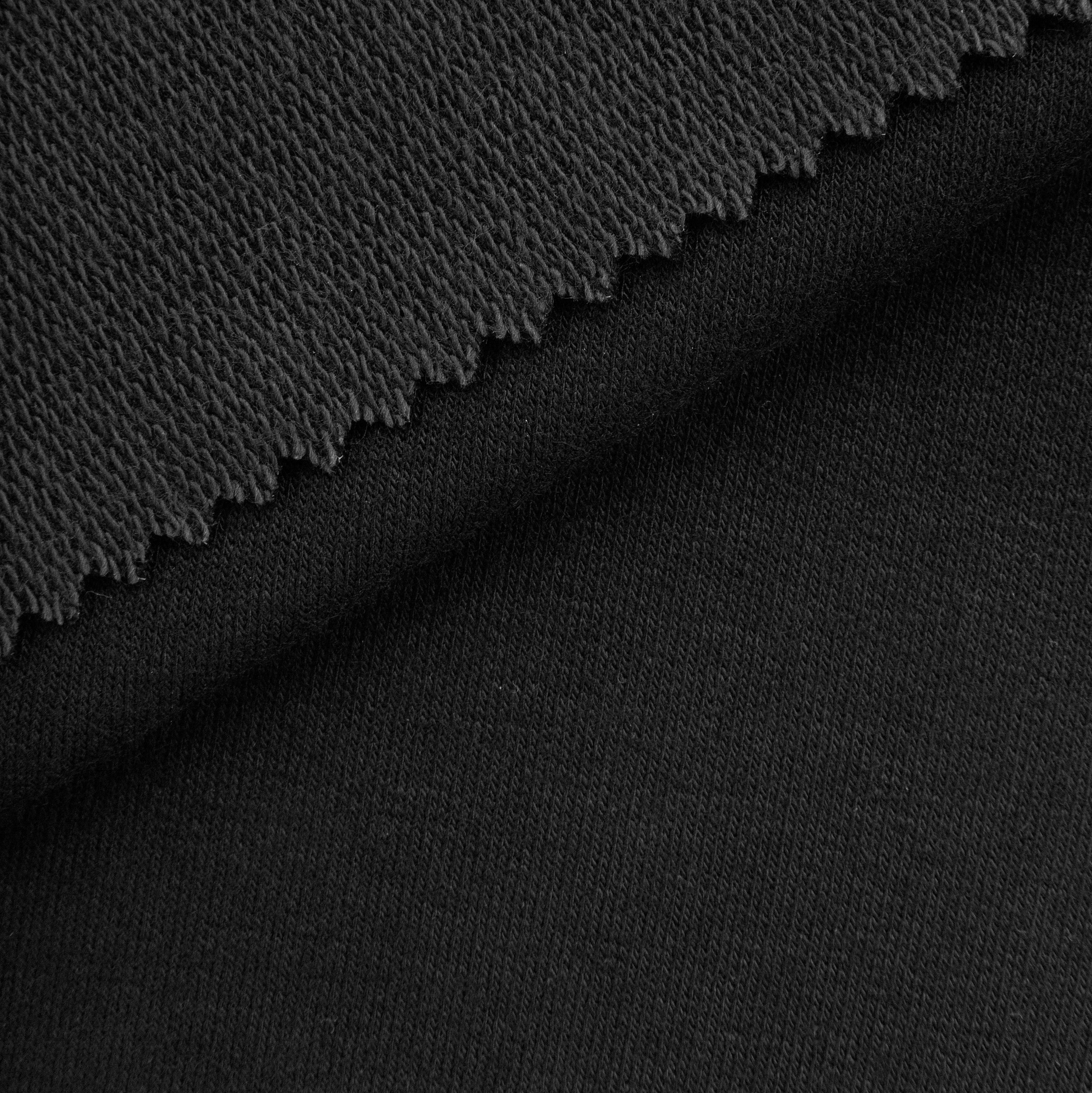 COTTON BAMBOO FRENCH TERRY - BLACK