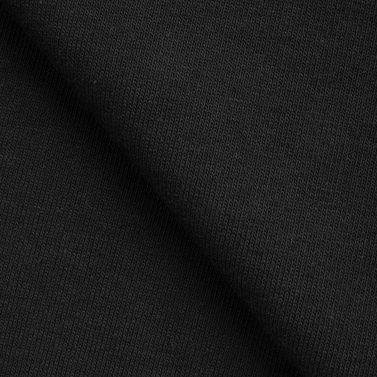 COTTON FRENCH TERRY FABRIC - BLACK - 350 GSM