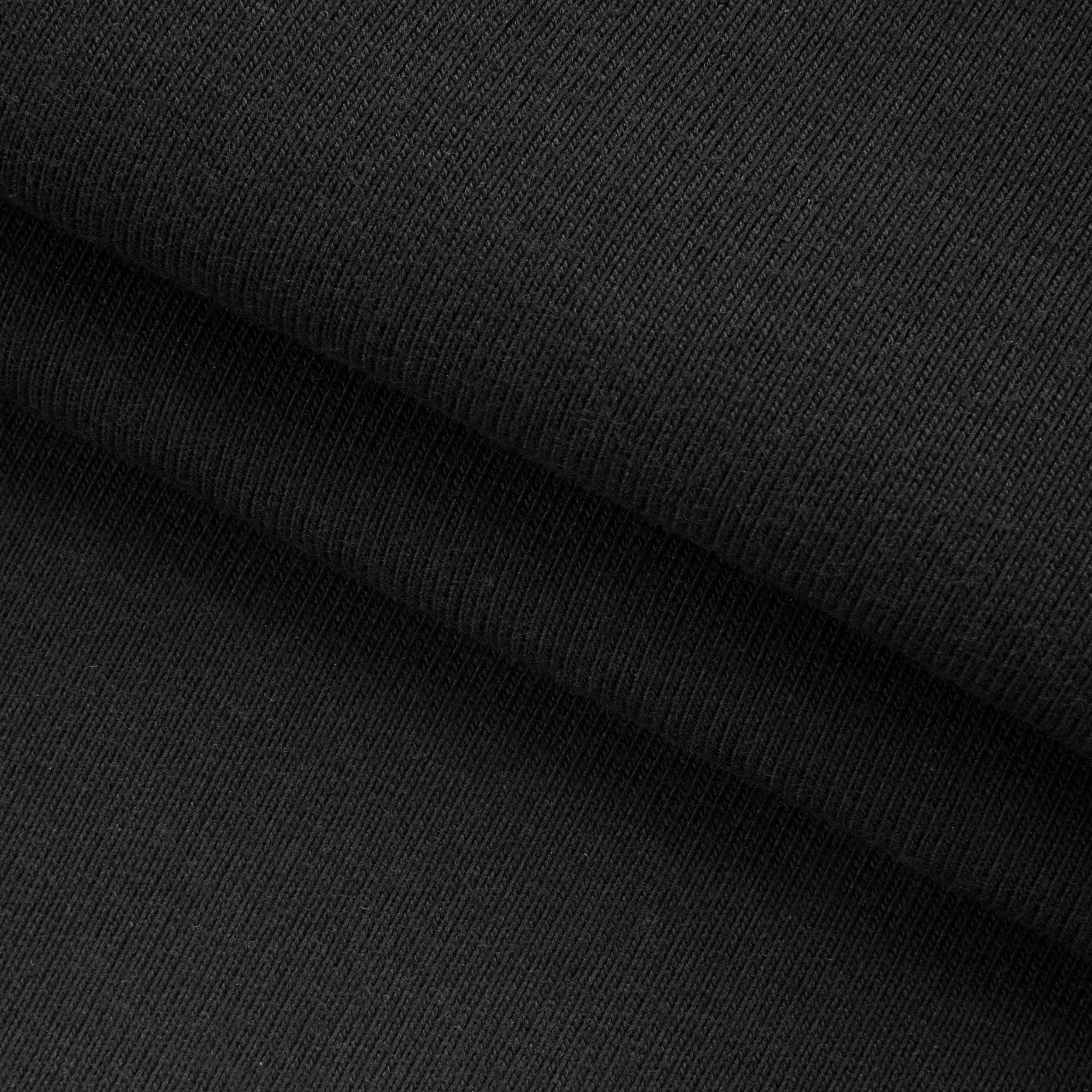 COTTON-POLYESTER FRENCH TERRY FABRIC - BLACK - 350 GSM