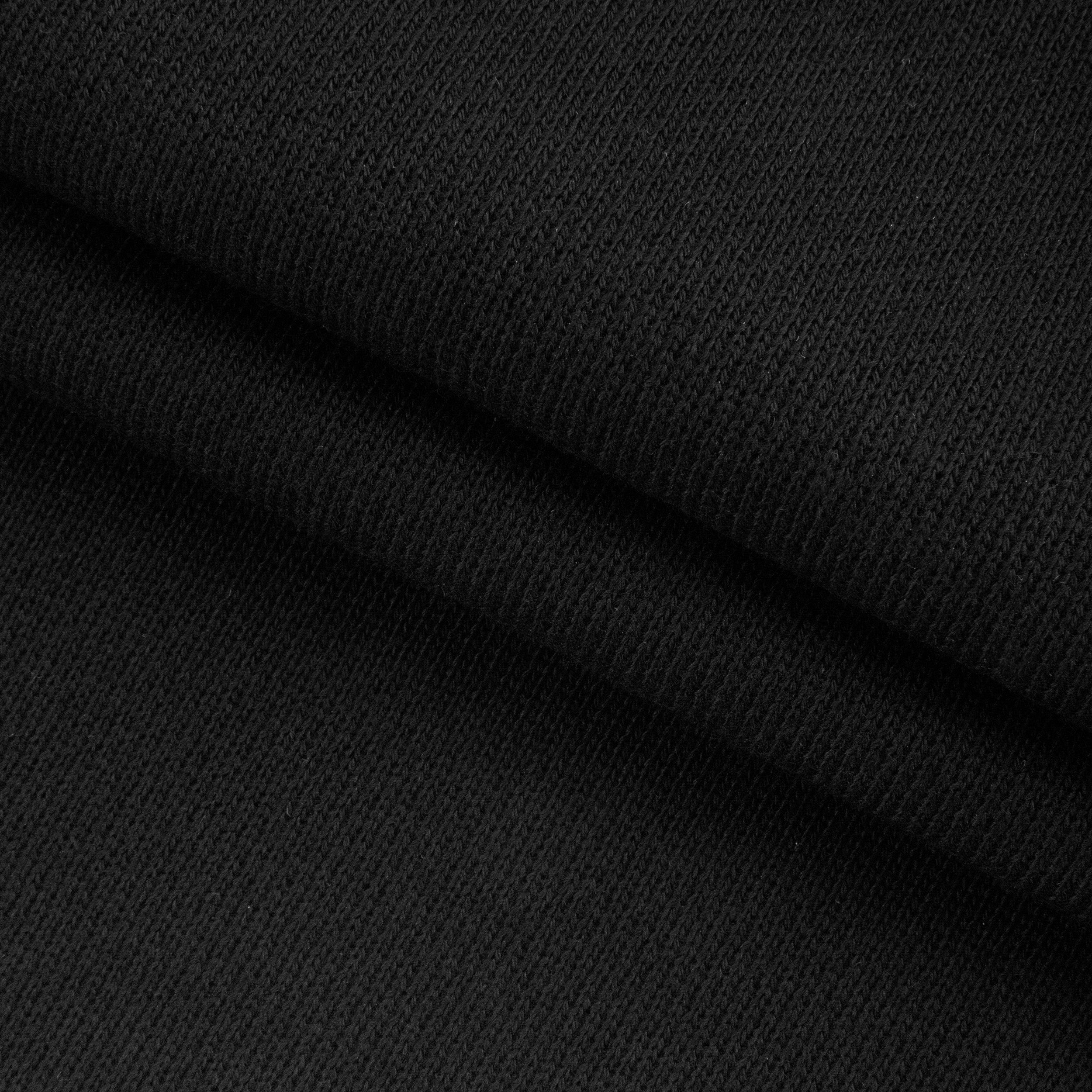 HEAVY DIAGONAL FRENCH TERRY - BLACK