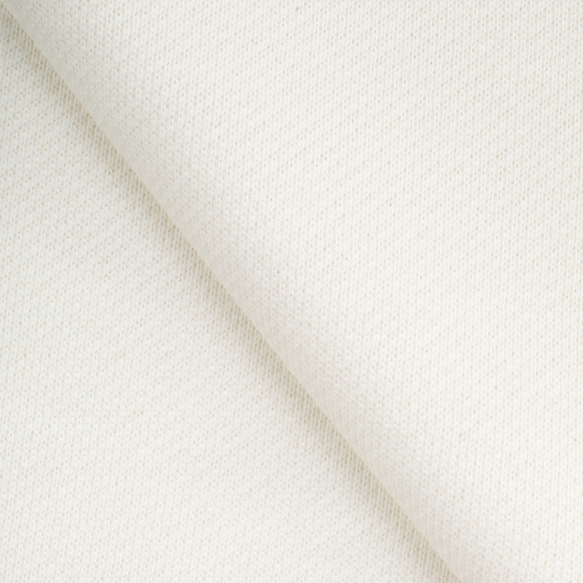 HEAVY DIAGONAL FRENCH TERRY - BRIGHT WHITE