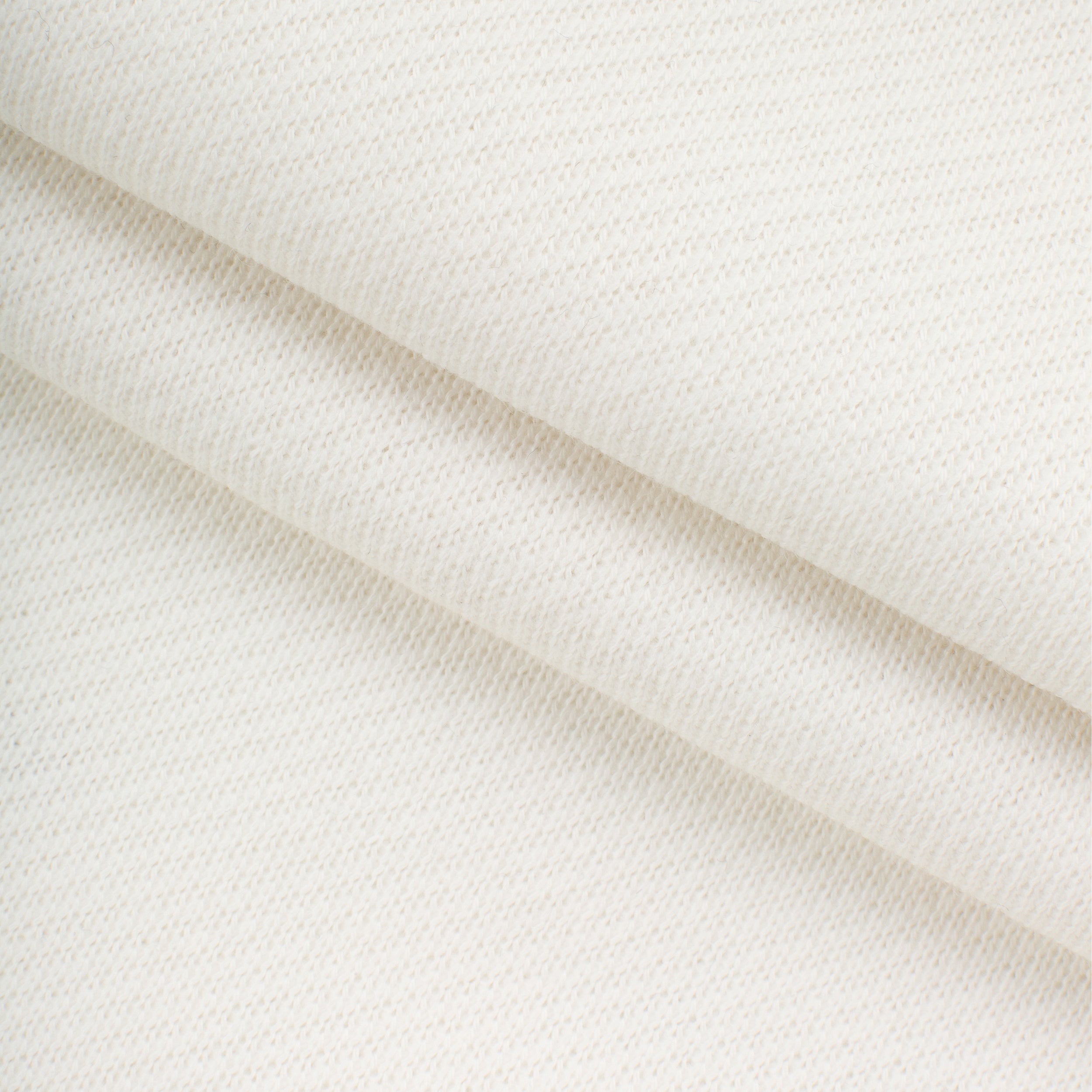 HEAVY DIAGONAL FRENCH TERRY - BRIGHT WHITE
