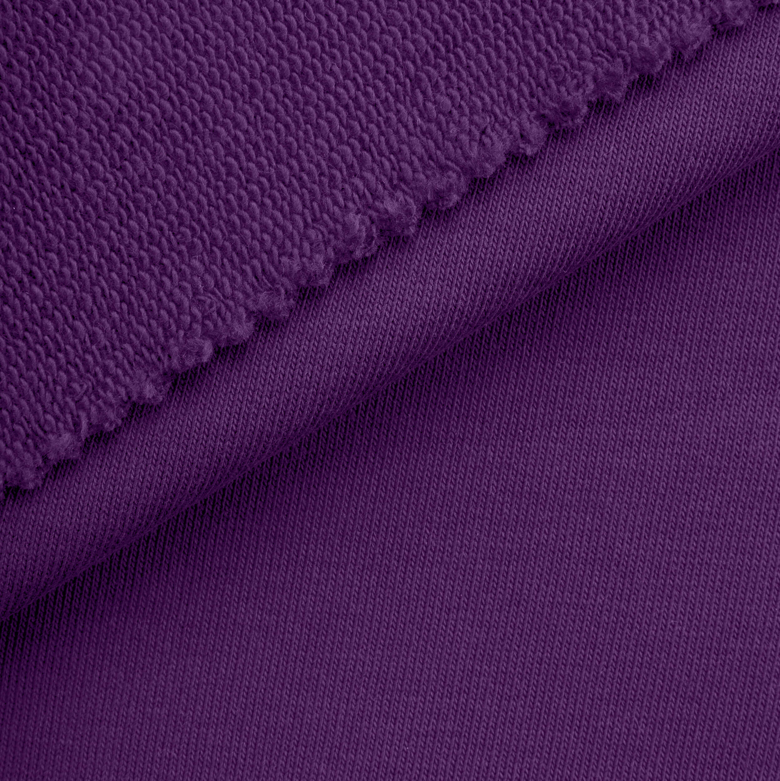 MID WEIGHT COTTON FRENCH TERRY - AMARANTH PURPLE