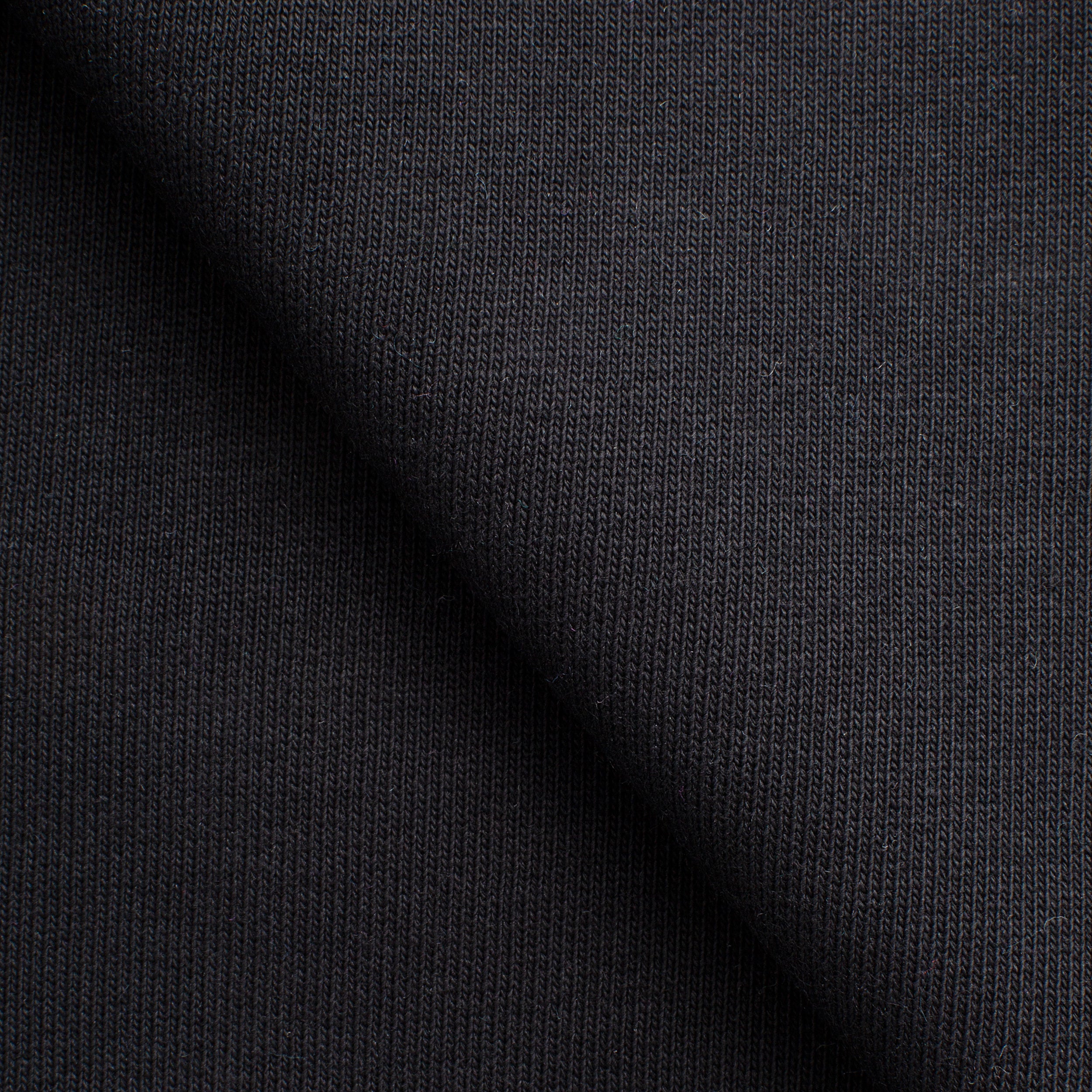 COTTON FRENCH TERRY FABRIC - BLACK - 340 GSM
