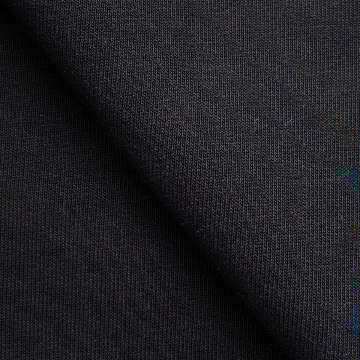COTTON FRENCH TERRY FABRIC - BLACK - 340 GSM