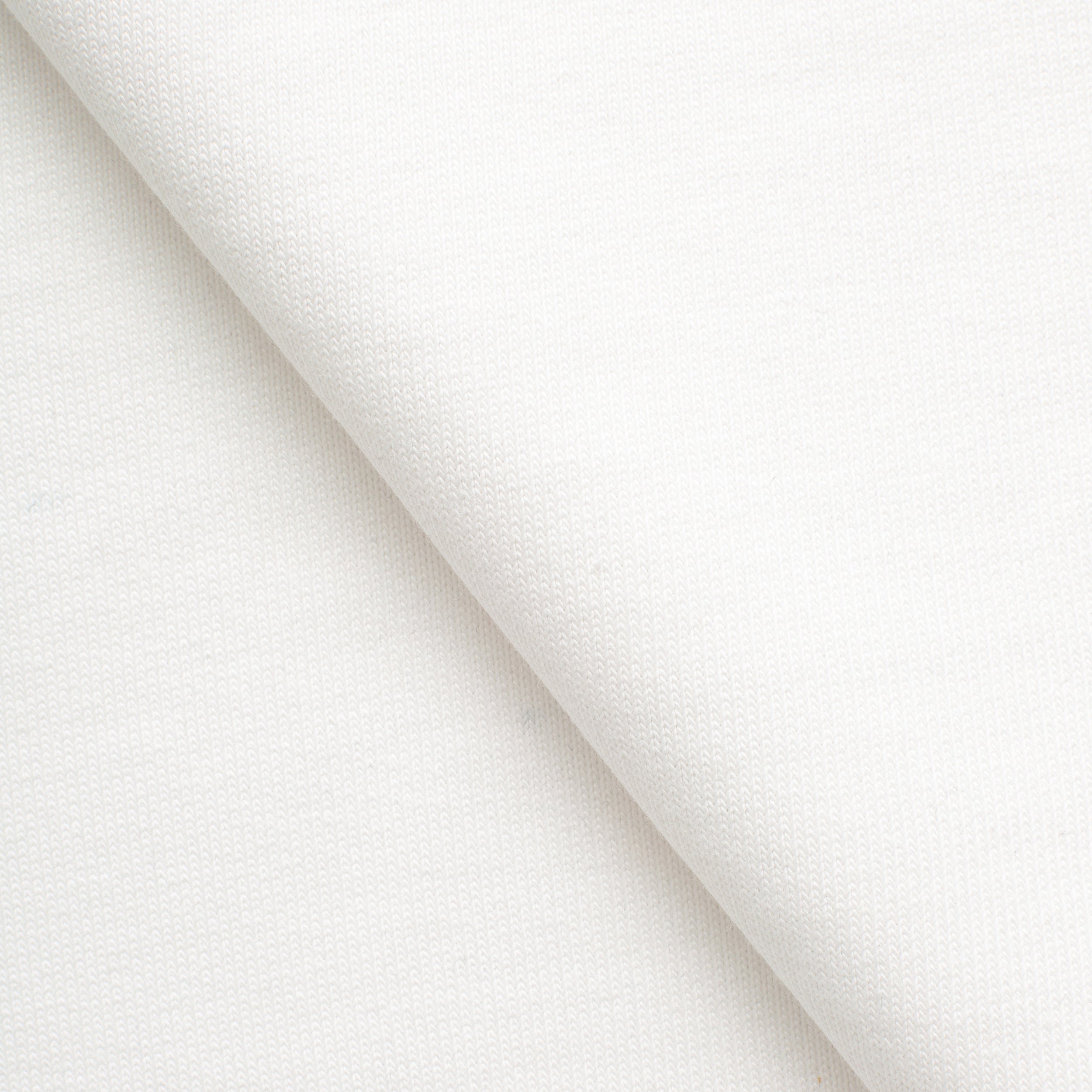 COTTON FRENCH TERRY FABRIC - SNOW WHITE - 340 GSM