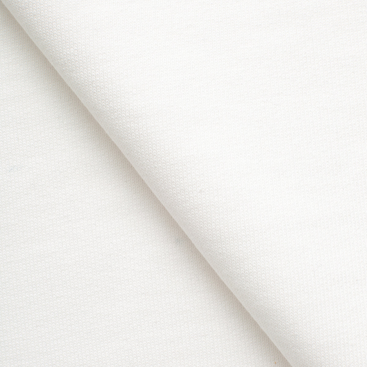 MID WEIGHT COTTON FRENCH TERRY - BRIGHT WHITE