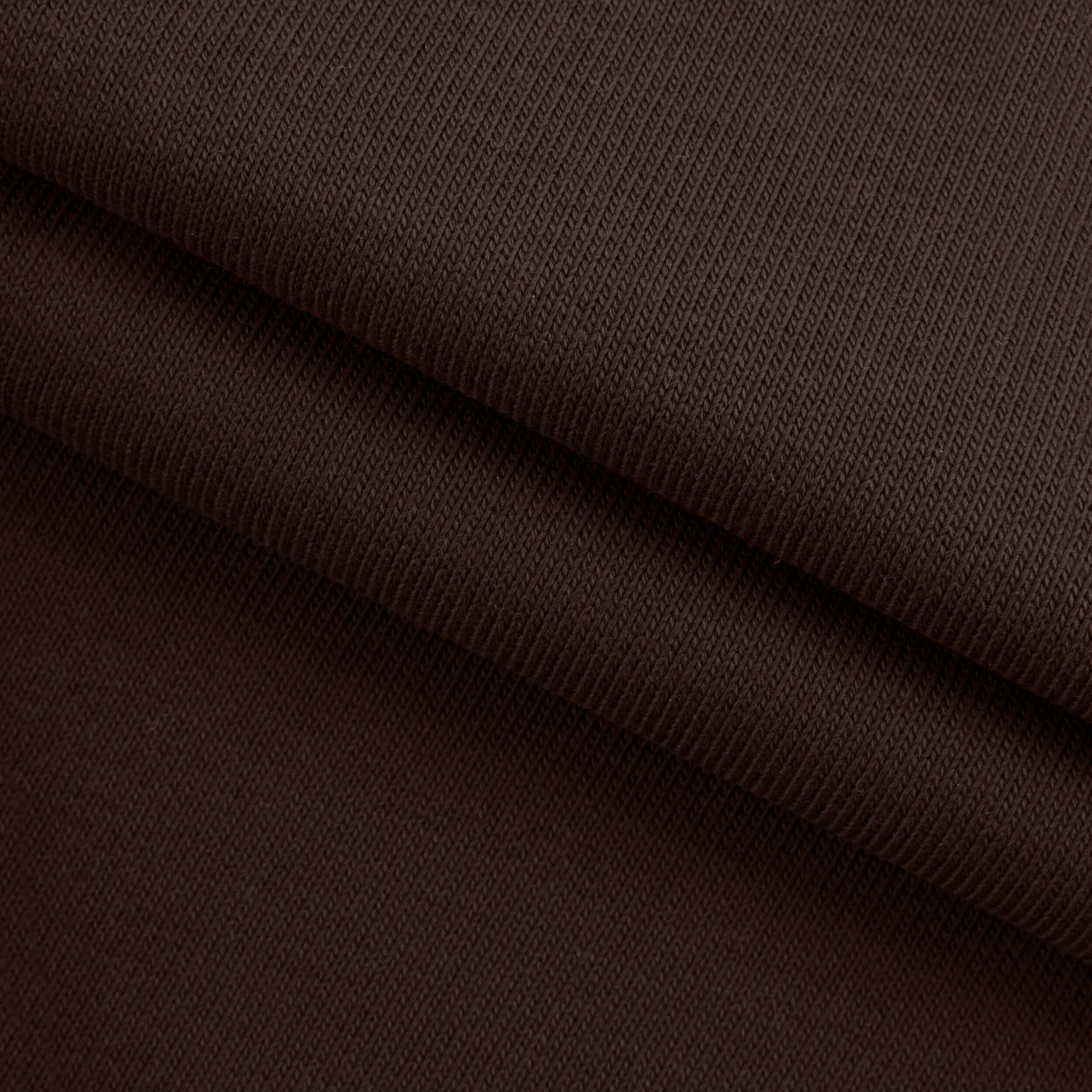 MID WEIGHT COTTON FRENCH TERRY - COFFEE BEAN