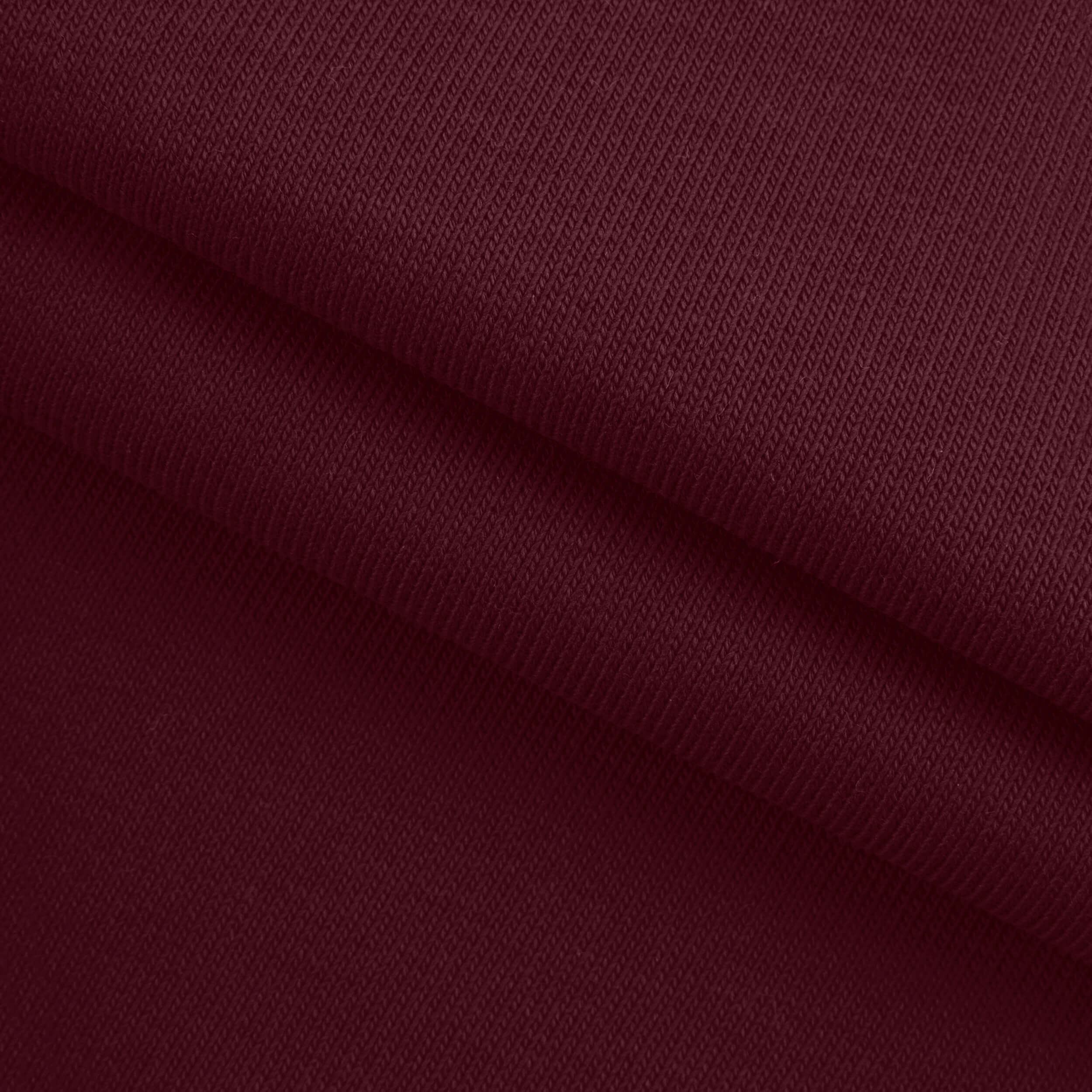 MID WEIGHT COTTON FRENCH TERRY - CORDOVAN
